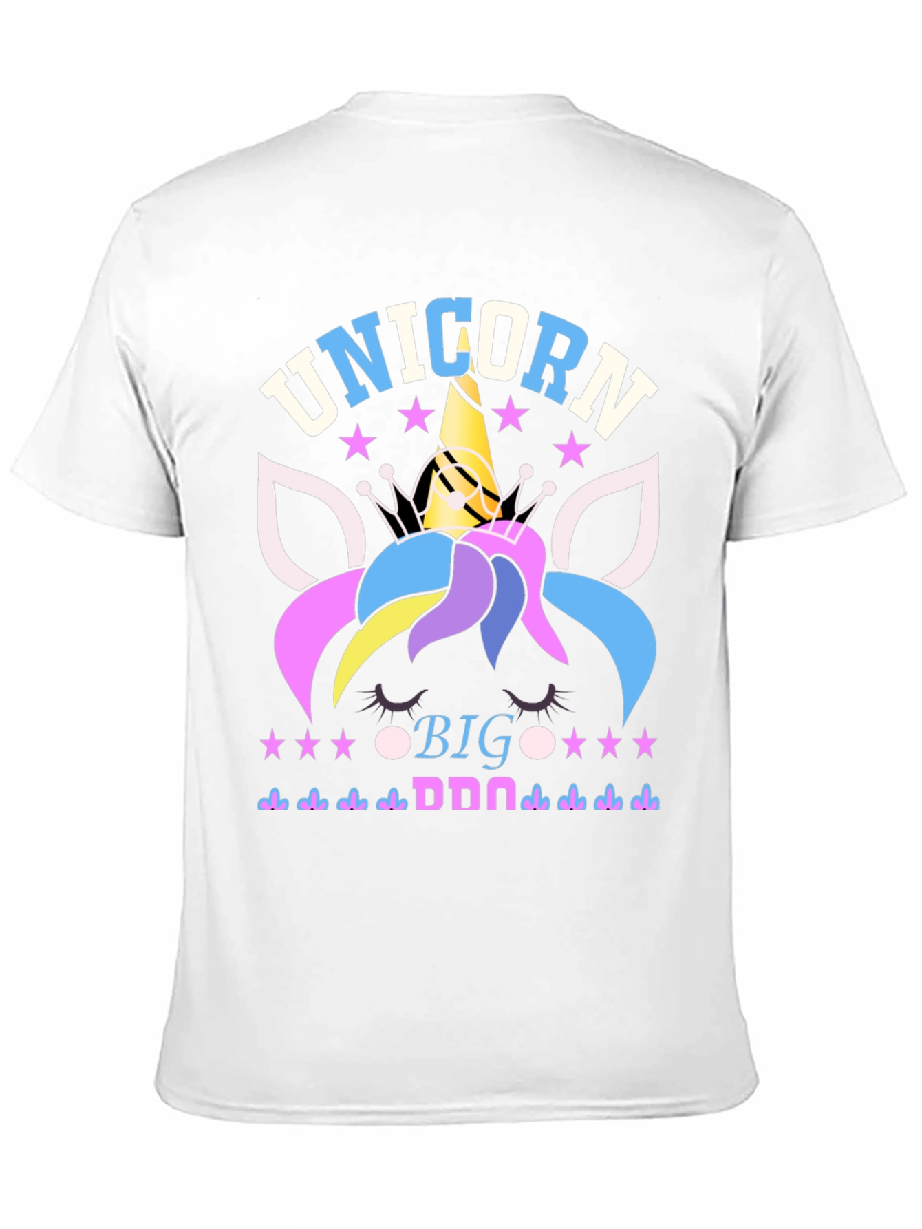 Unicorn Big Donna Black T-Shirt