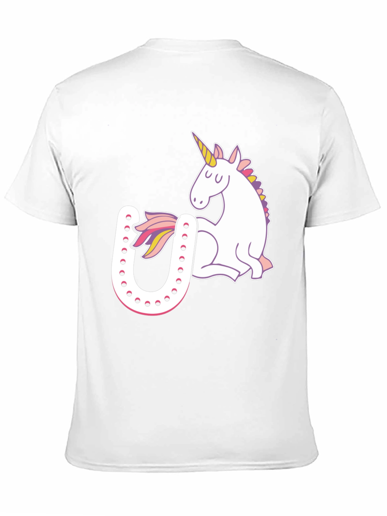 Unicorn Horseshoe Graphic T-Shirt