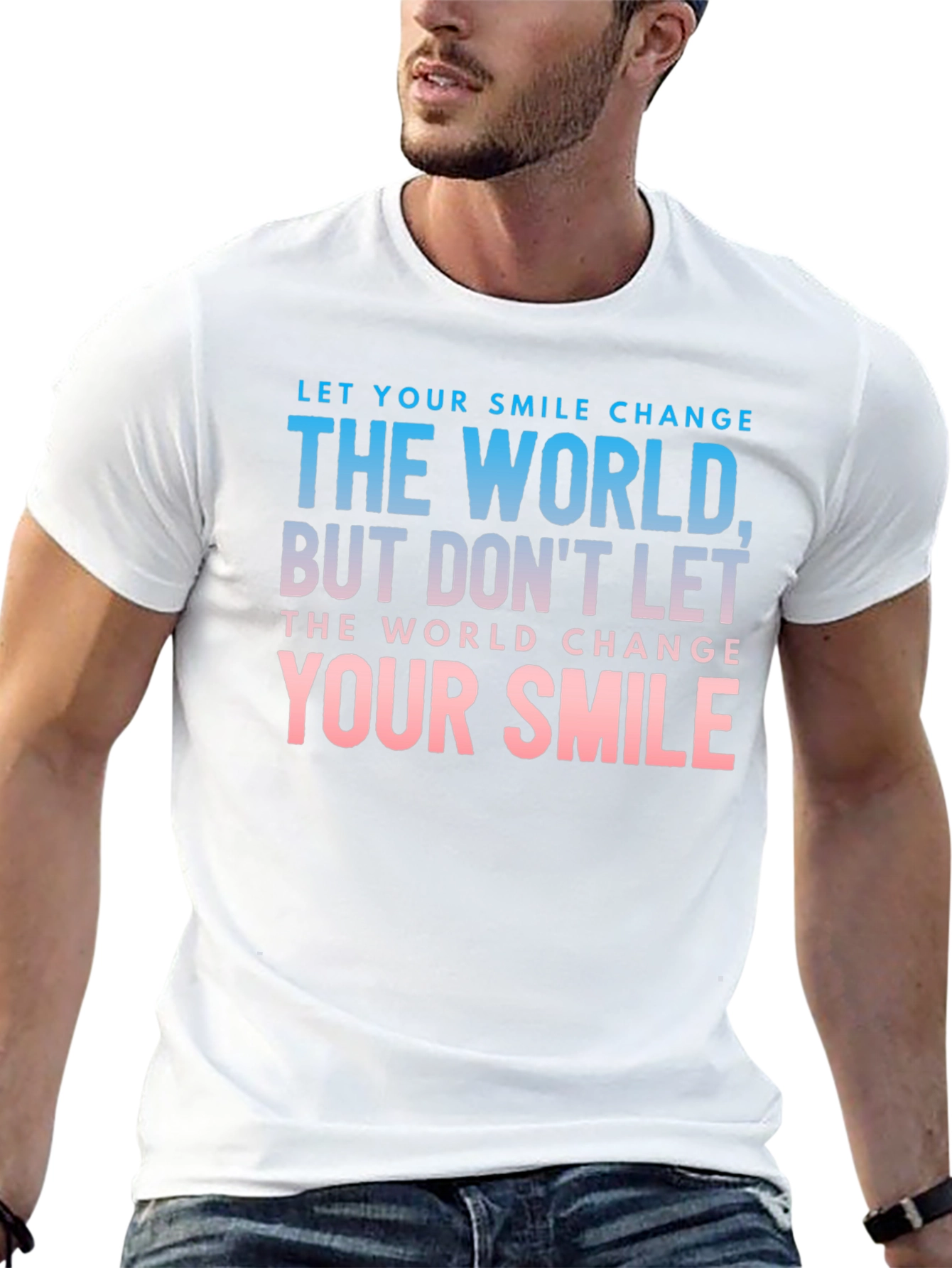 Smile Change The World Graphic T-Shirt