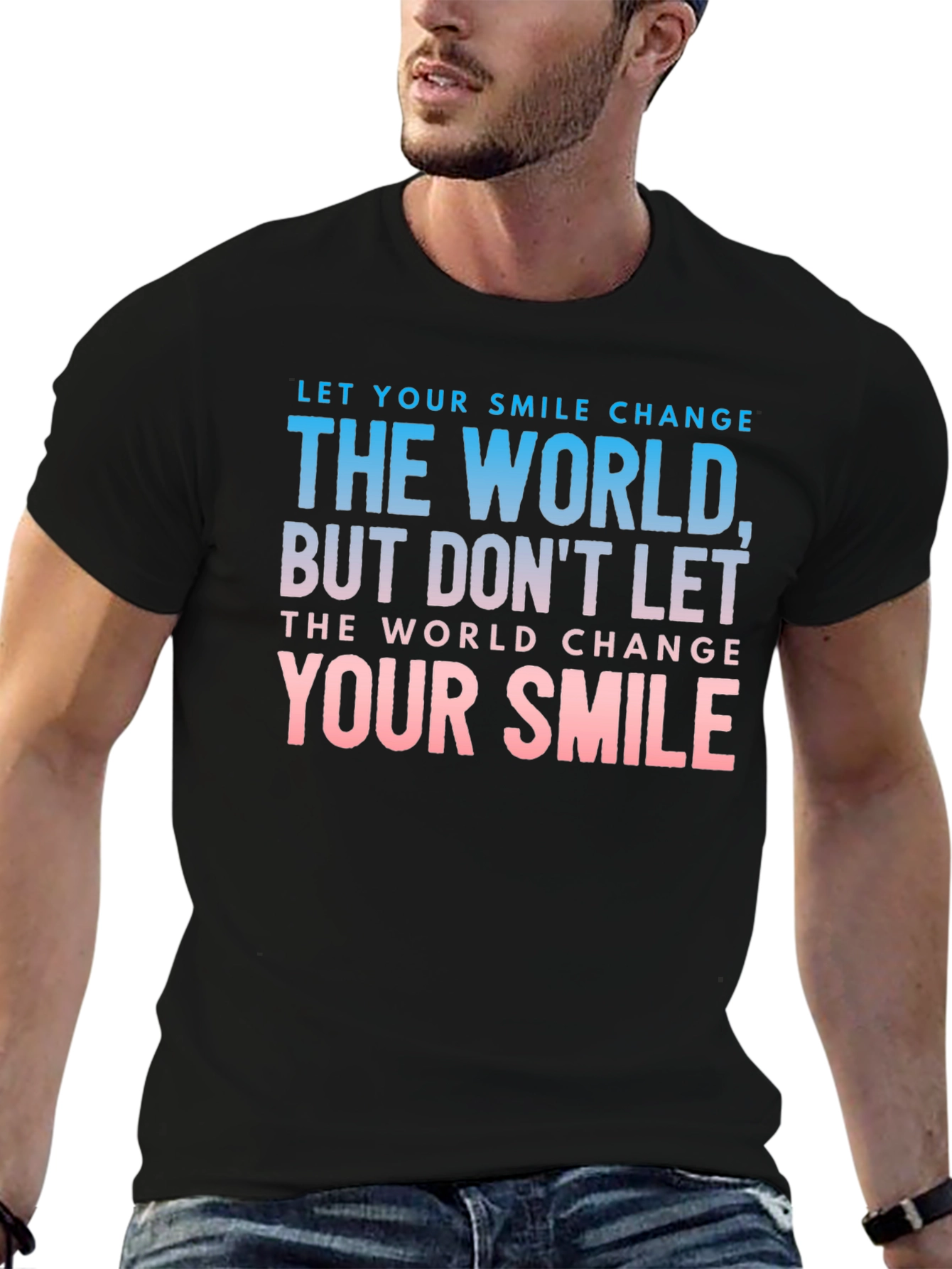 Smile Change The World Graphic T-Shirt