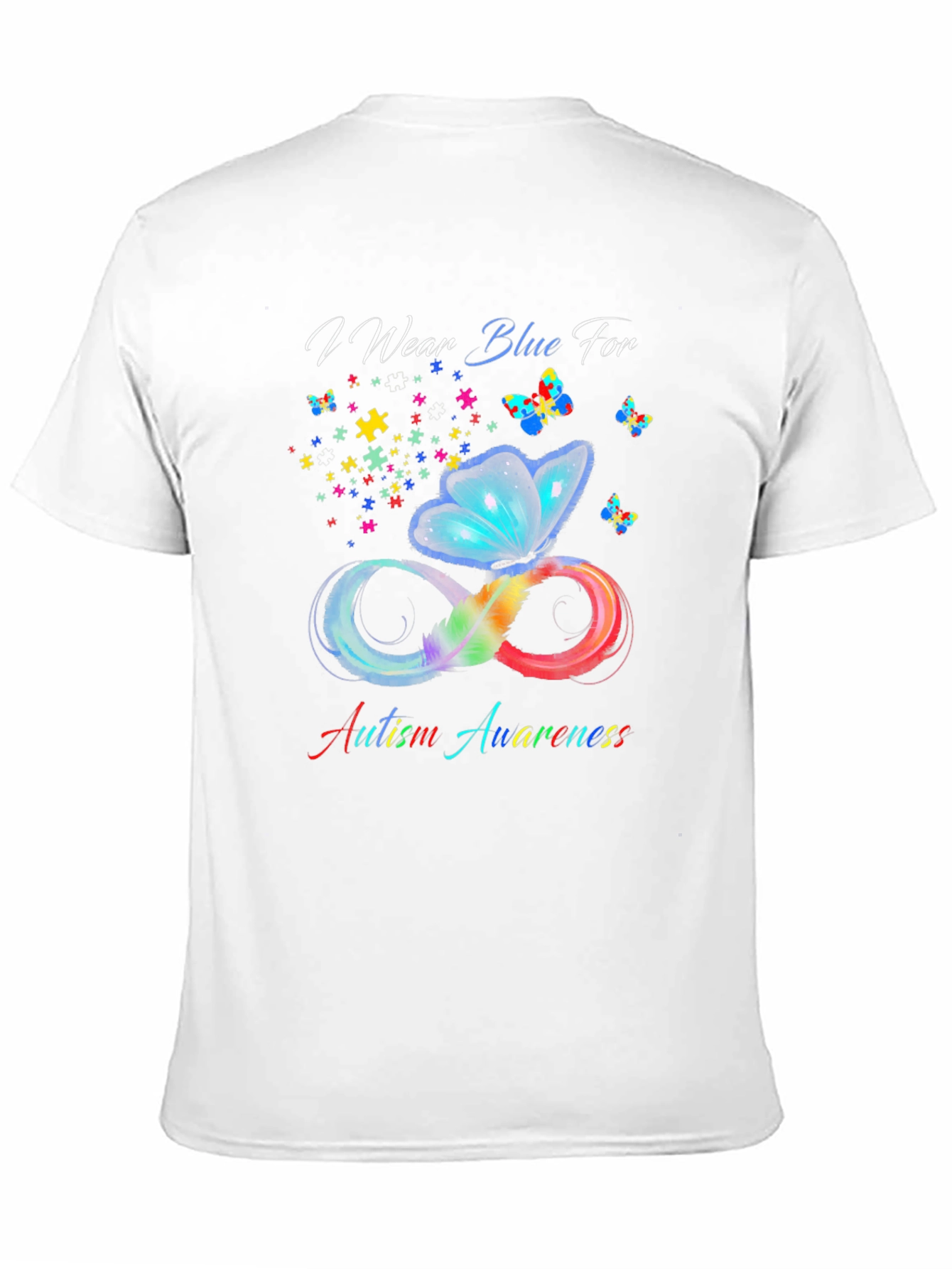 Autism Awareness Butterfly Infinity T-Shirt