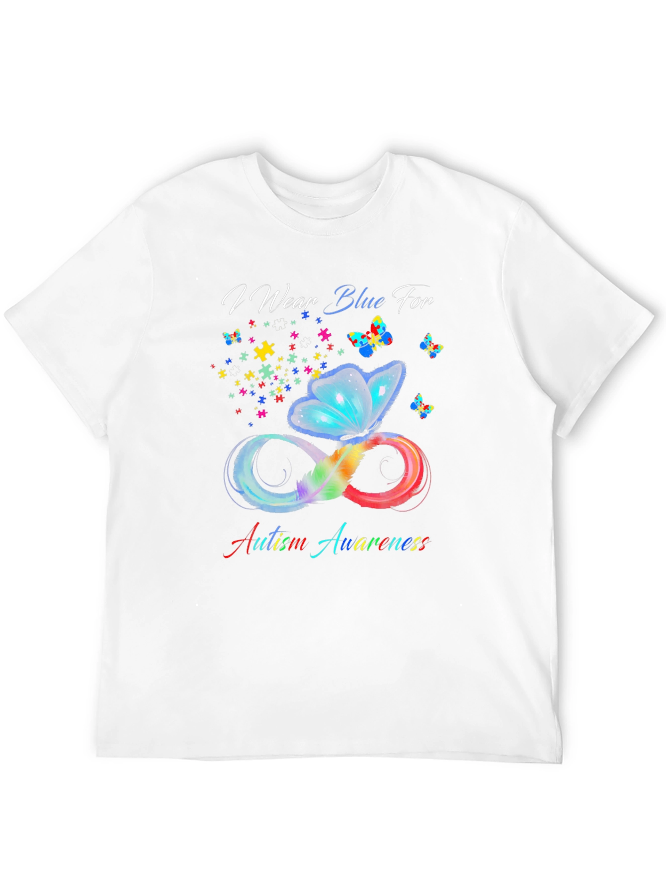 Autism Awareness Butterfly Infinity T-Shirt