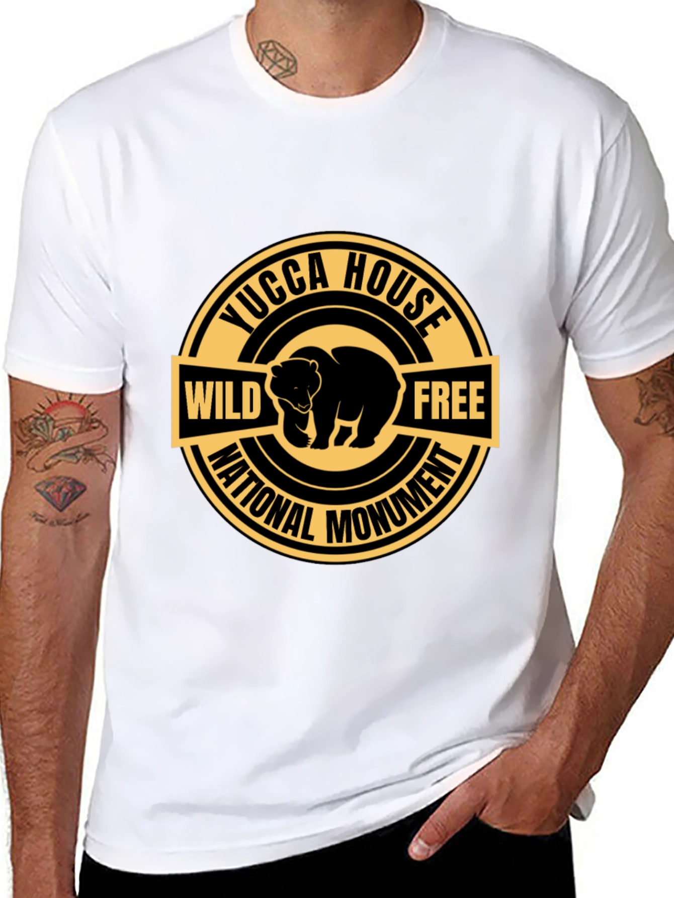 Yucca House National Monument Wild & Free Bear T-Shirt