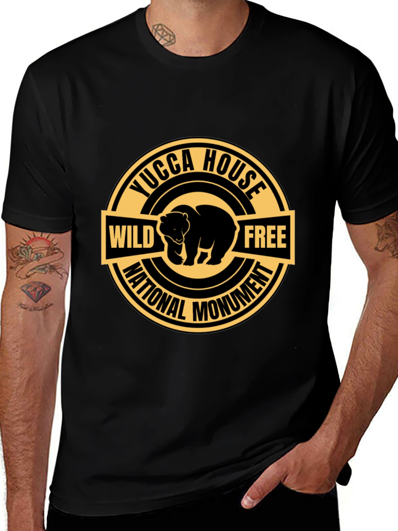 Yucca House National Monument Wild & Free Bear T-Shirt