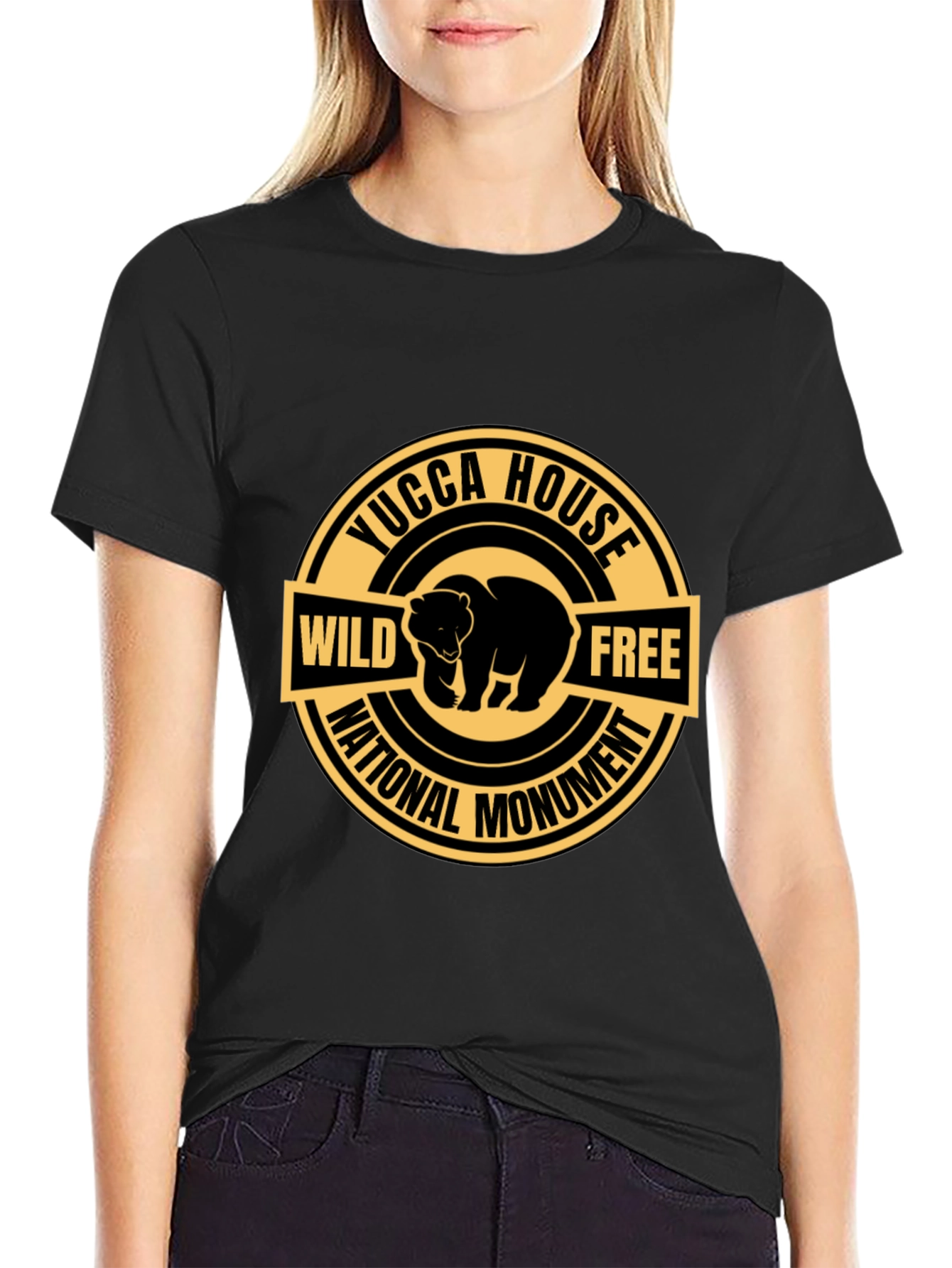 Yucca House National Monument Wild & Free Bear T-Shirt