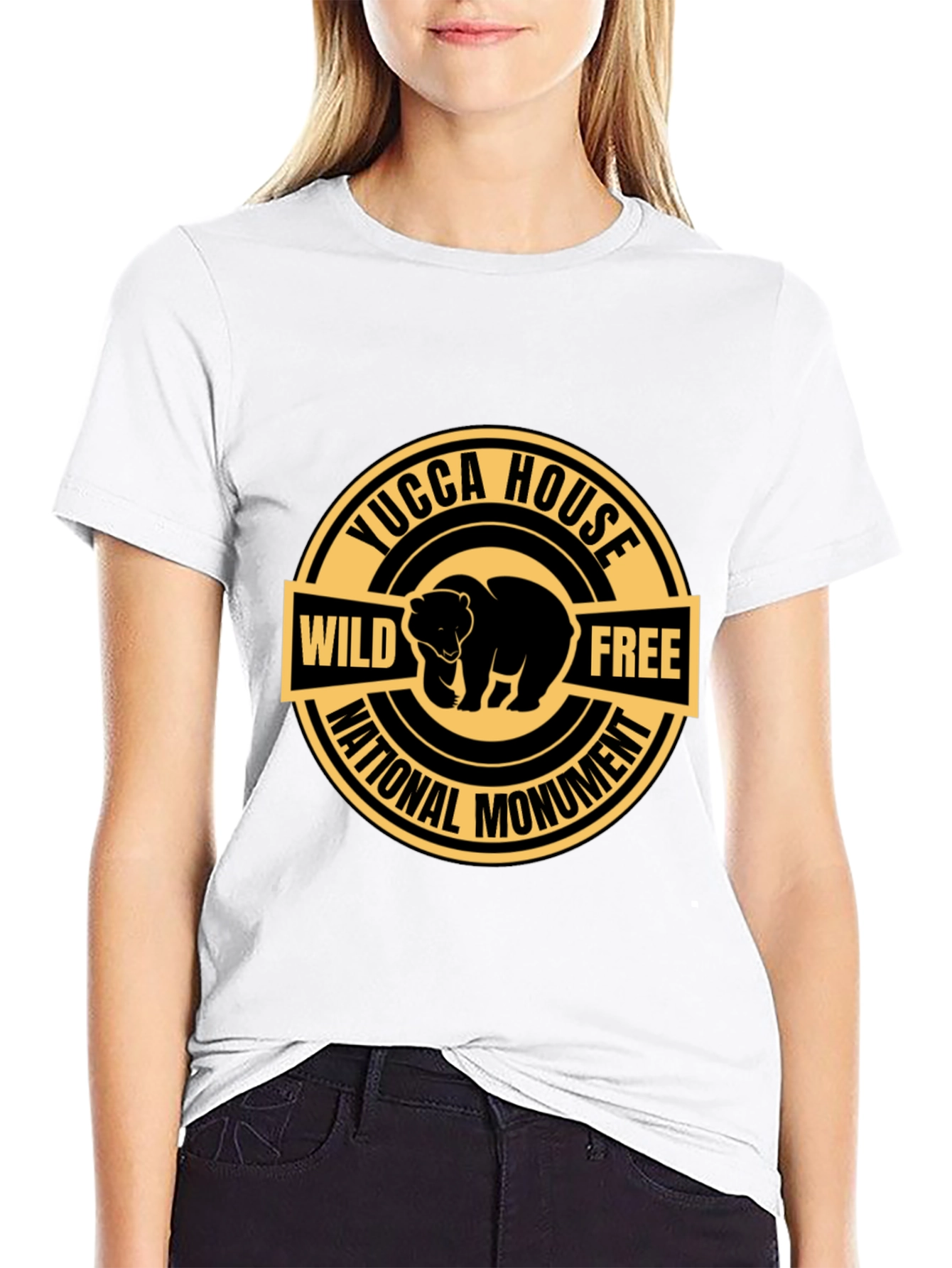 Yucca House National Monument Wild & Free Bear T-Shirt