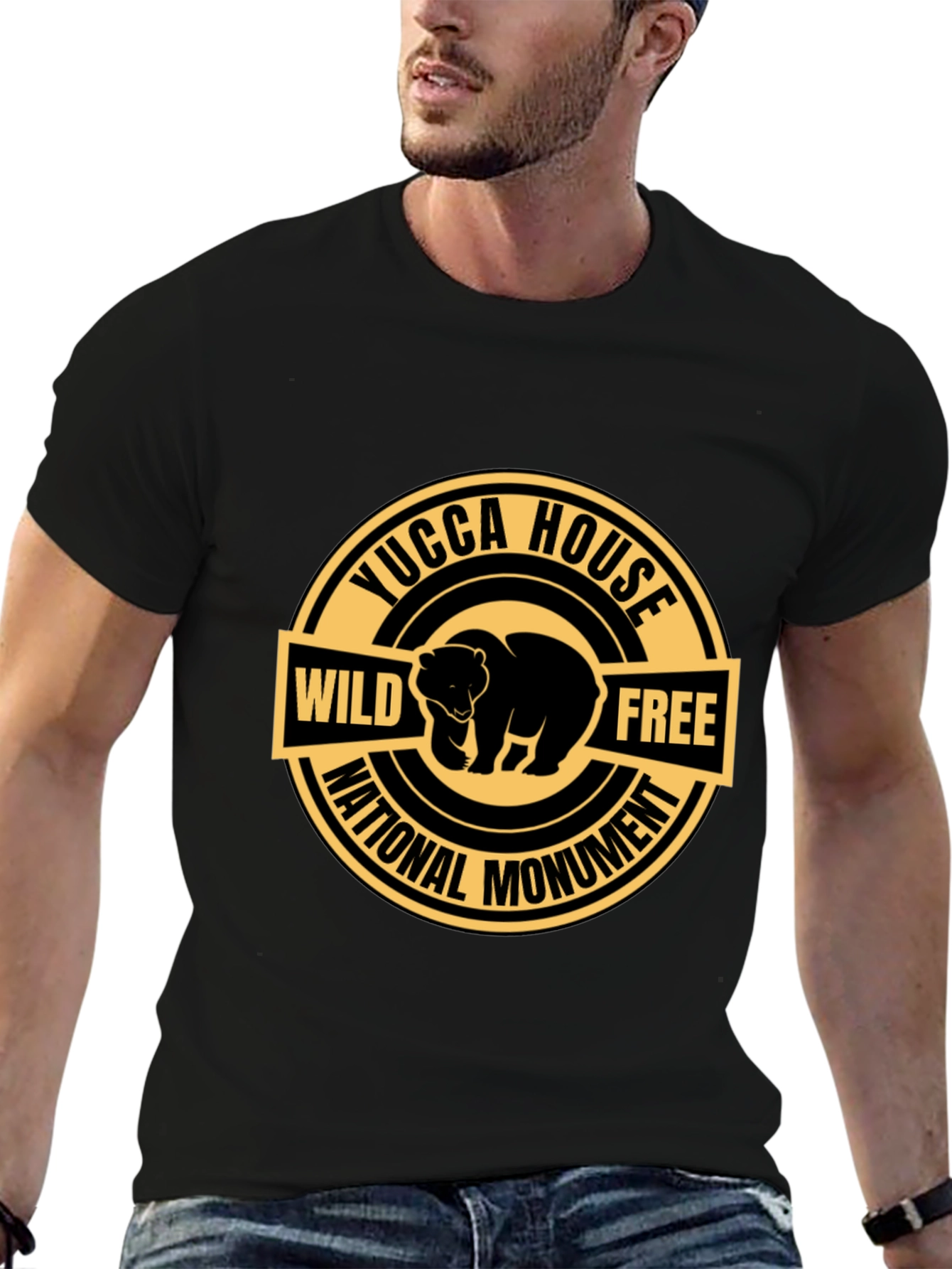 Yucca House National Monument Wild & Free Bear T-Shirt