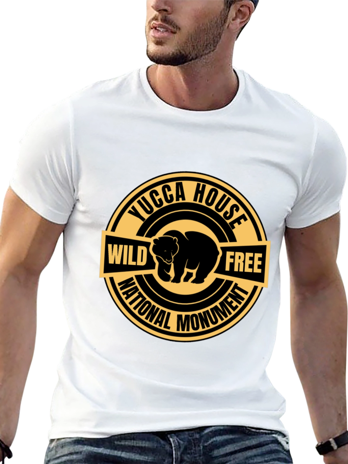 Yucca House National Monument Wild & Free Bear T-Shirt