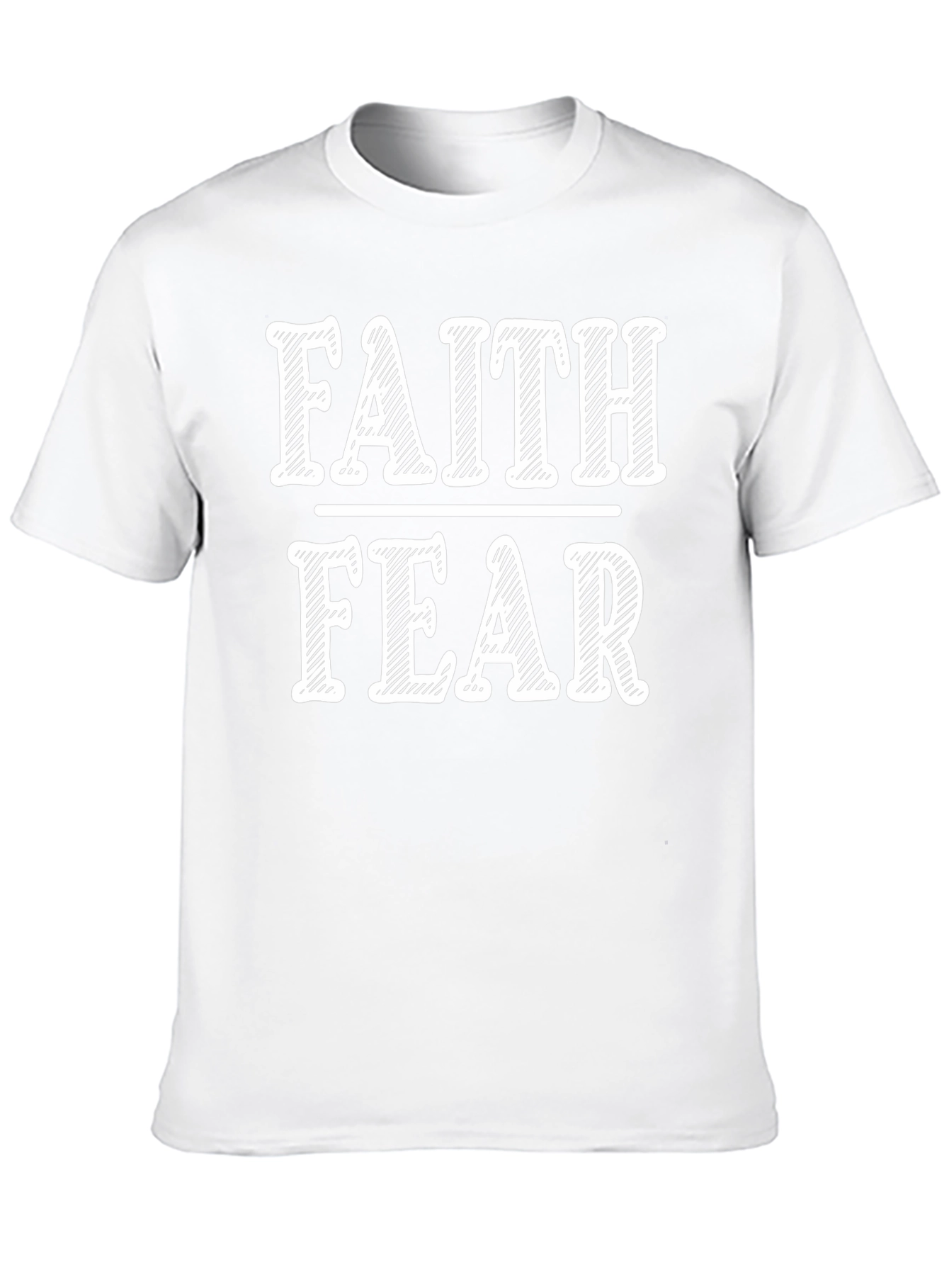 Faith Over Fear Graphic Tee - Soft Black T-Shirt