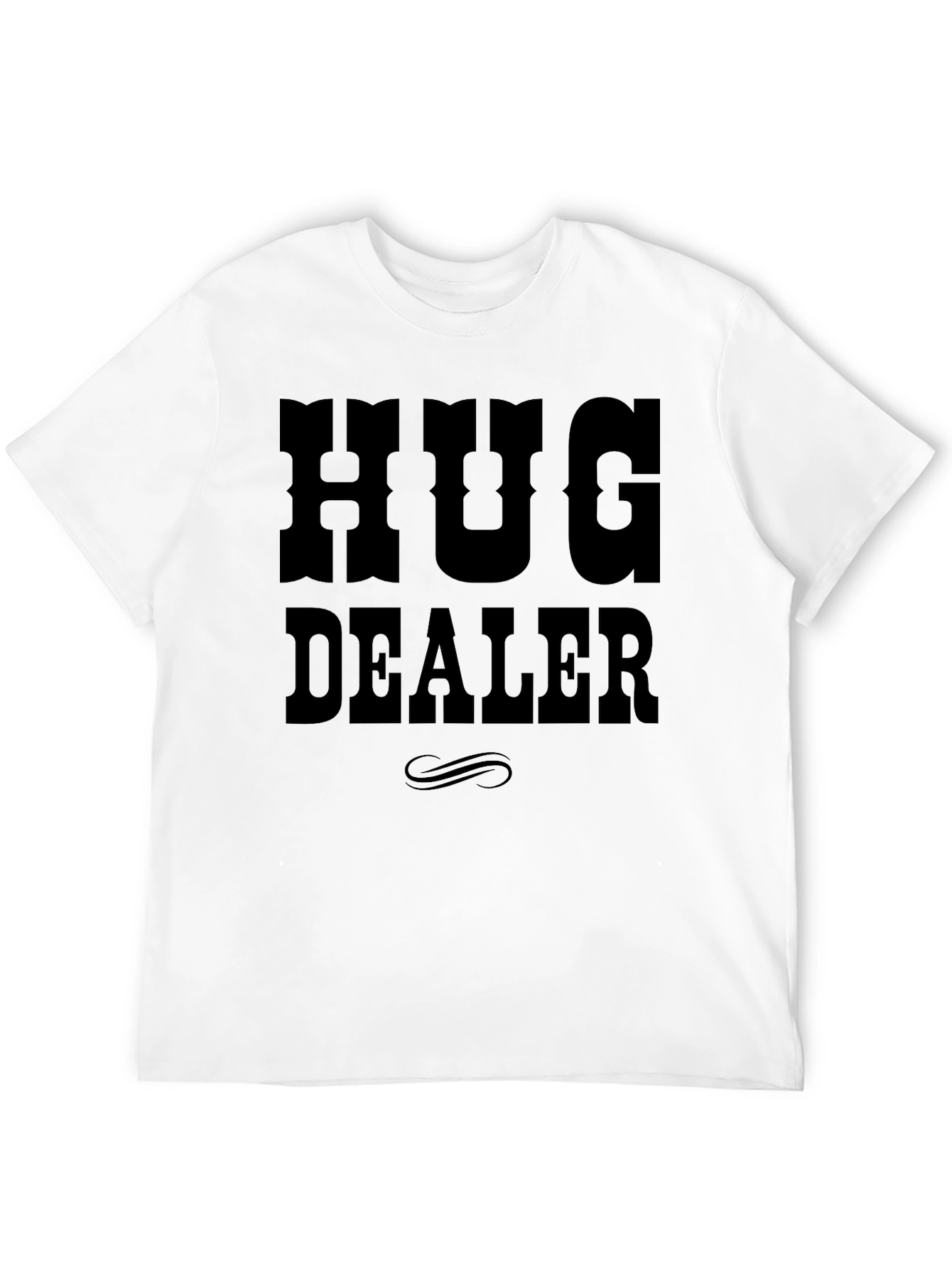 Hug Dealer Graphic T-Shirt - Black Cotton Tee