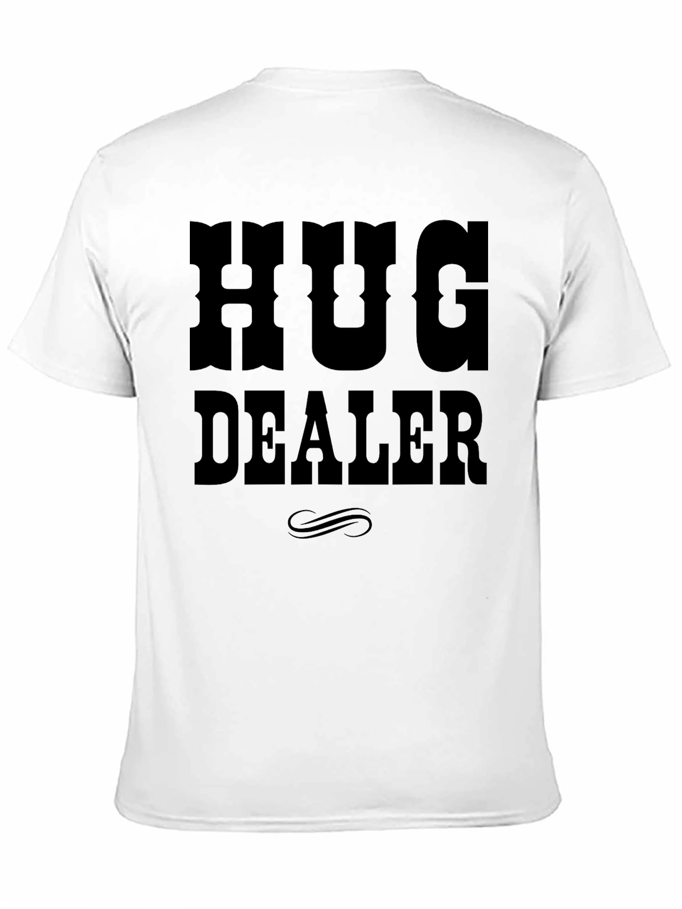 Hug Dealer Graphic T-Shirt - Black Cotton Tee