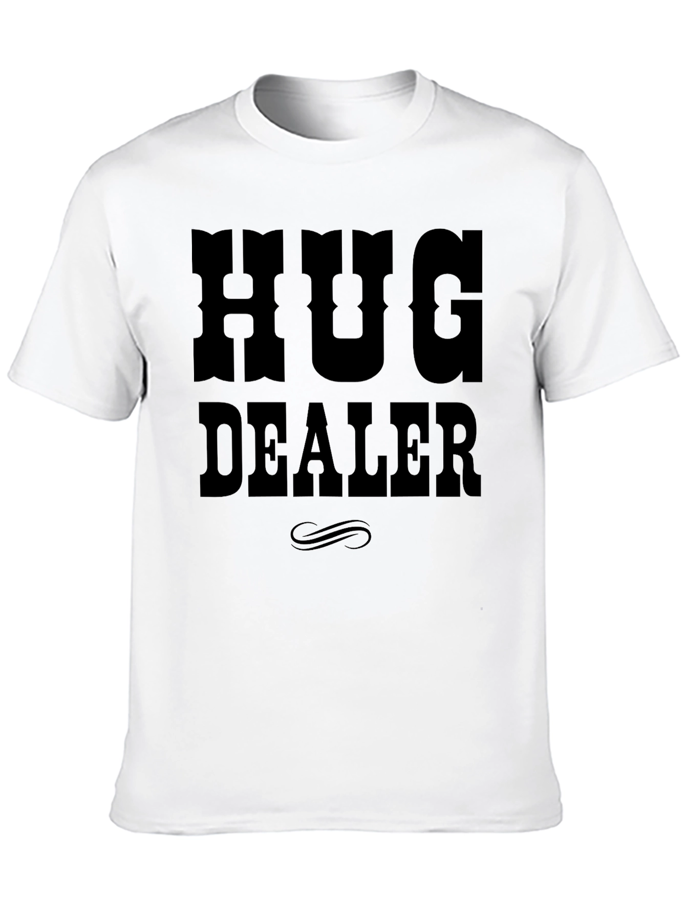 Hug Dealer Graphic T-Shirt - Black Cotton Tee