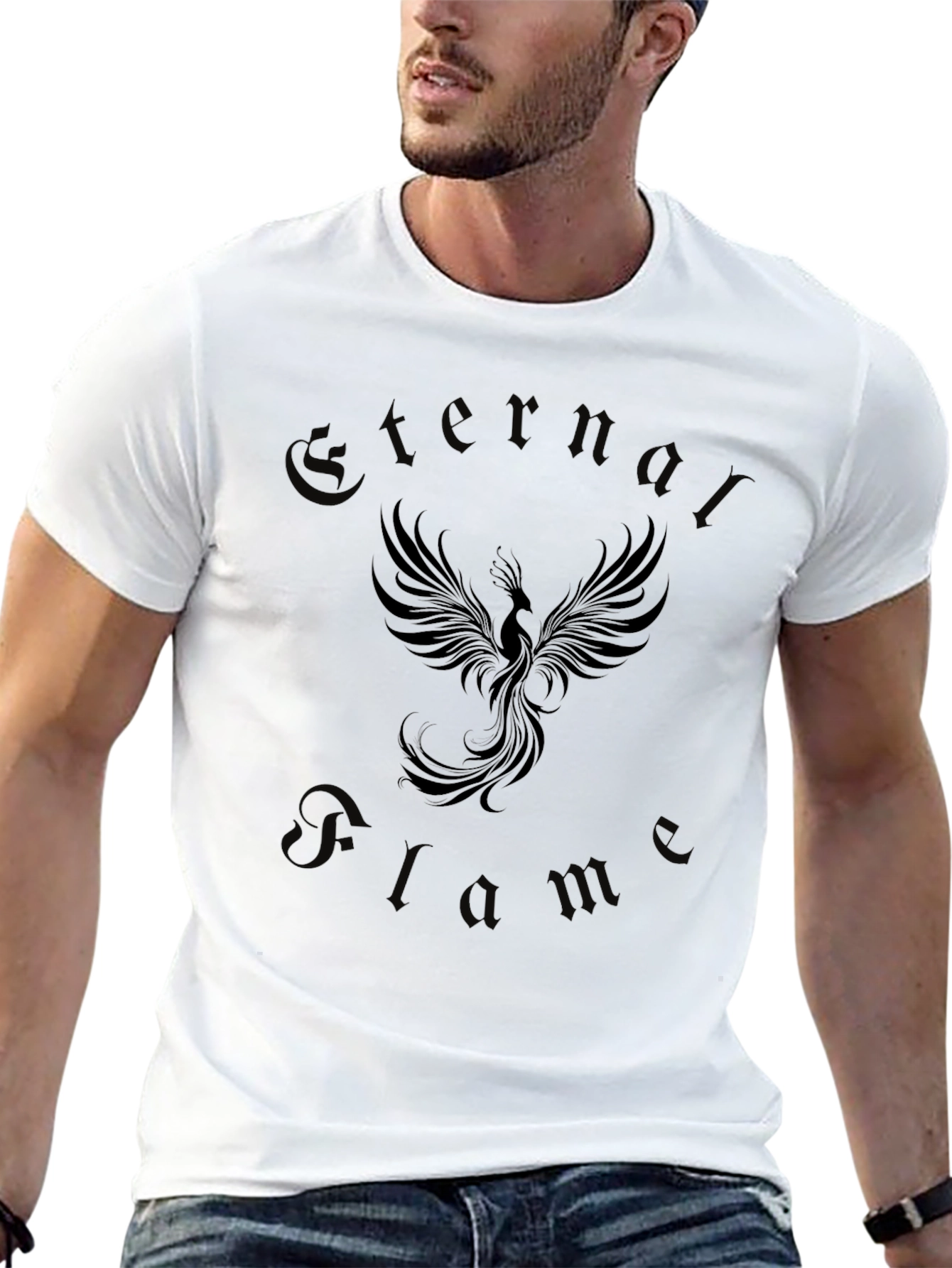 Eternal Flame Phoenix Graphic T-Shirt