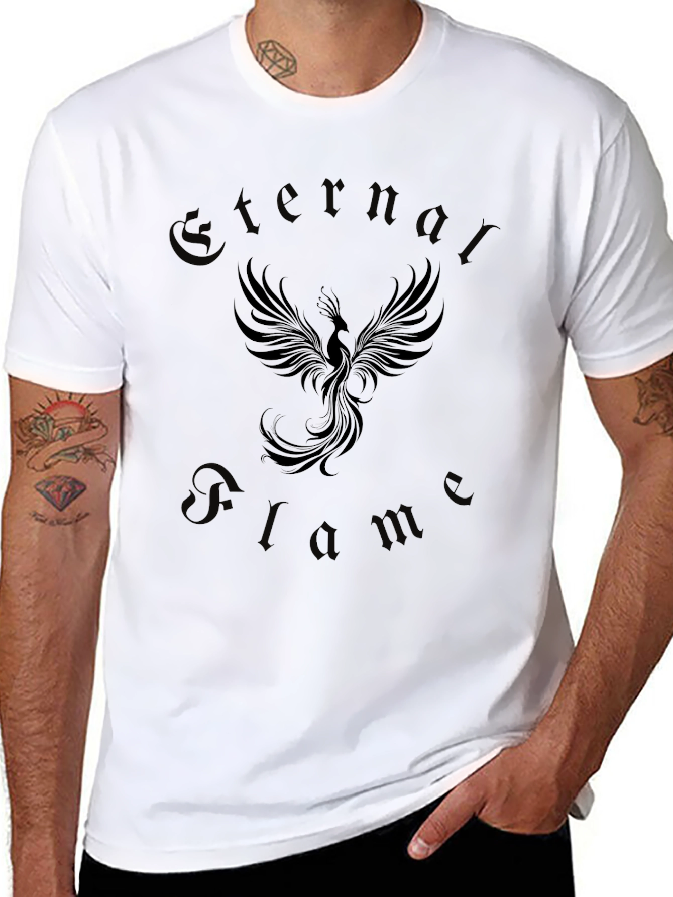 Eternal Flame Phoenix Graphic T-Shirt