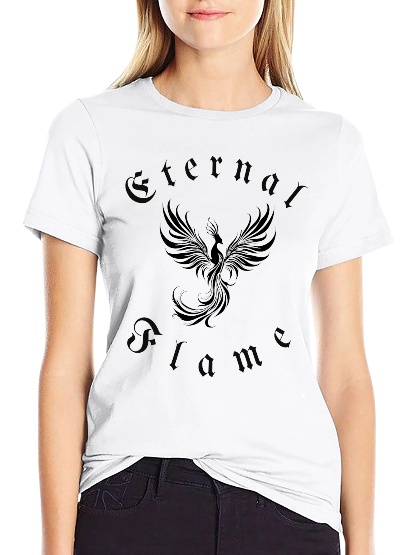 Eternal Flame Phoenix Graphic T-Shirt