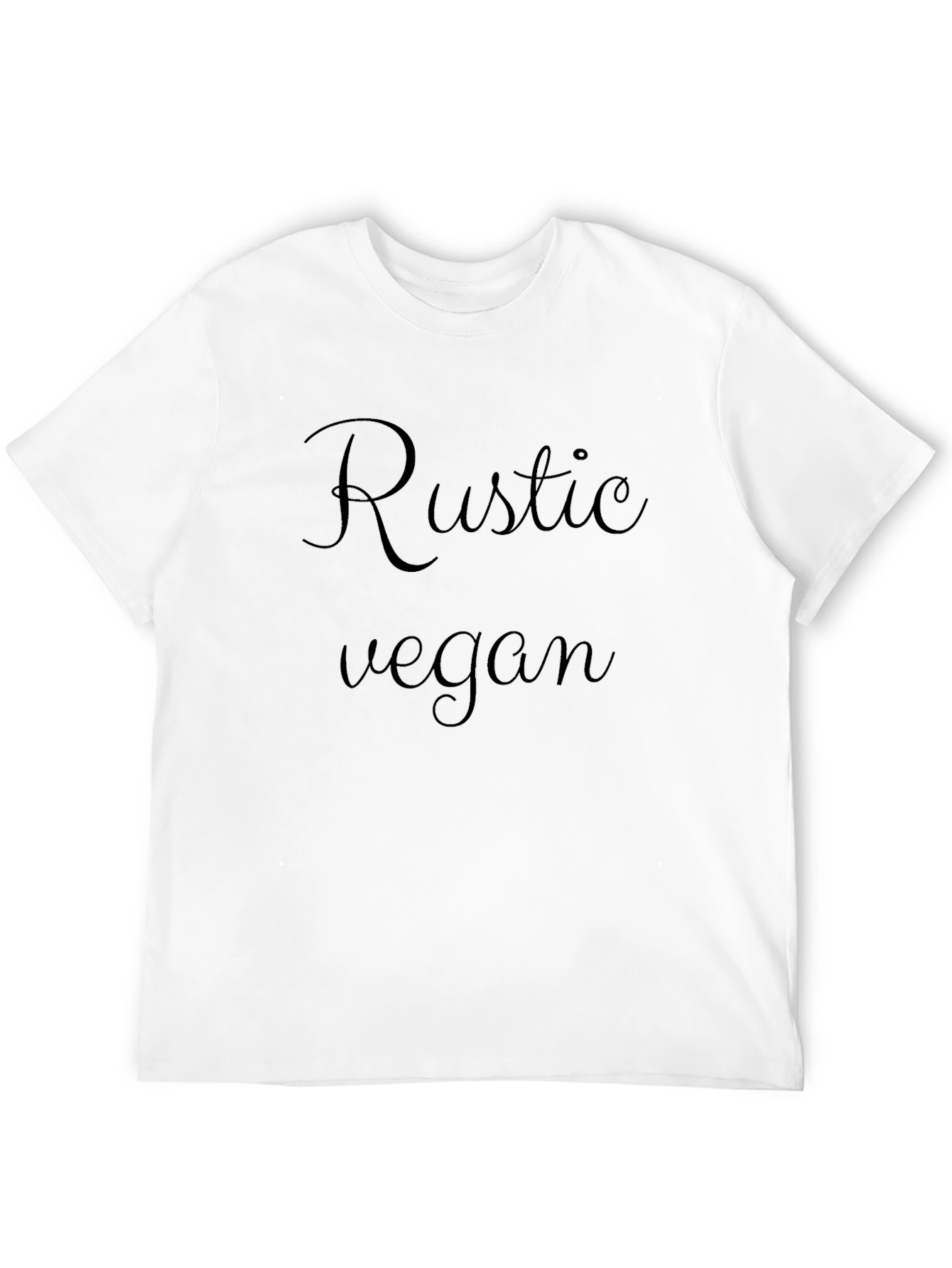 Rustic Vegan Black T-Shirt