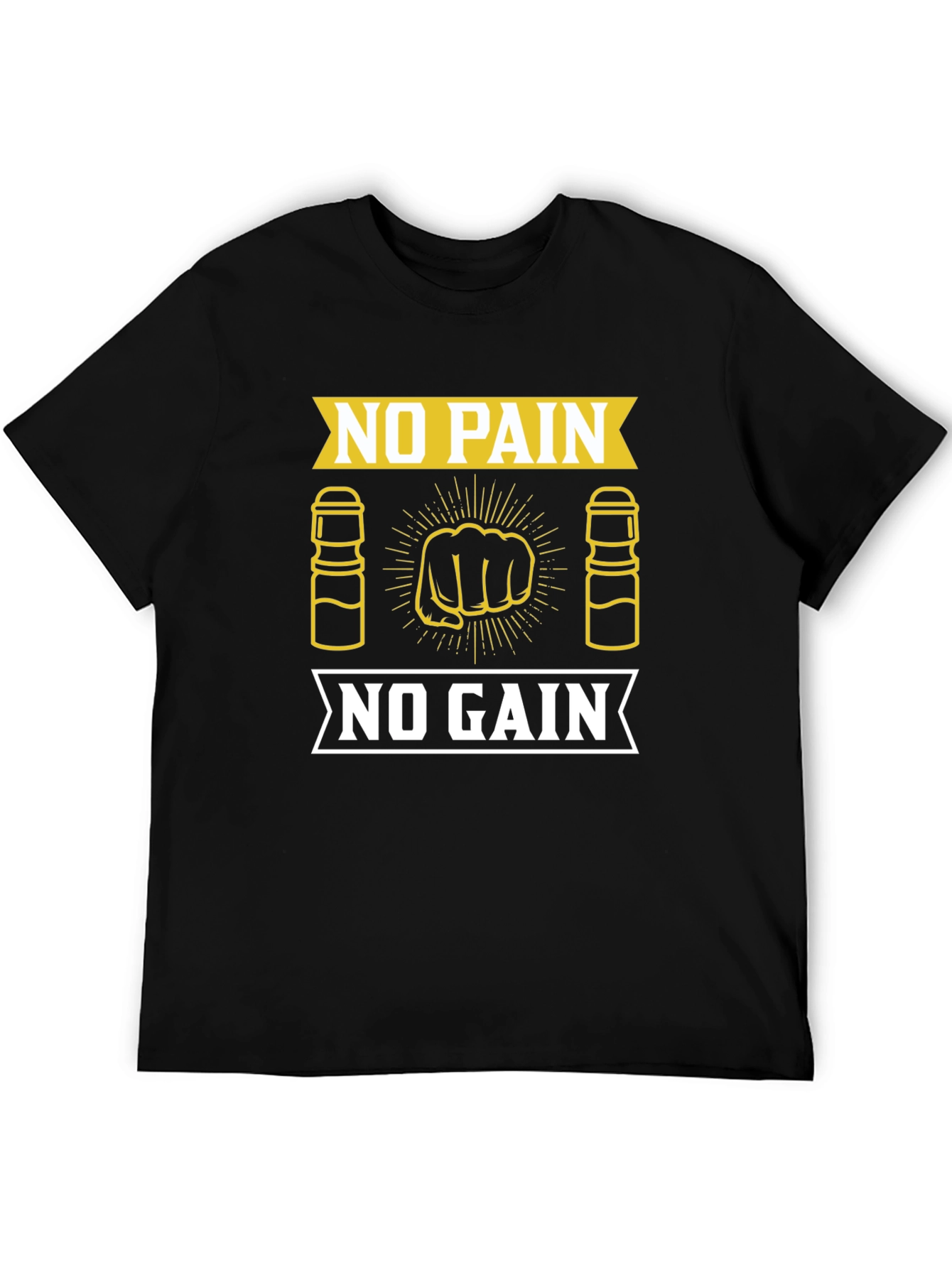No Pain No Gain Gym Motivation T-Shirt