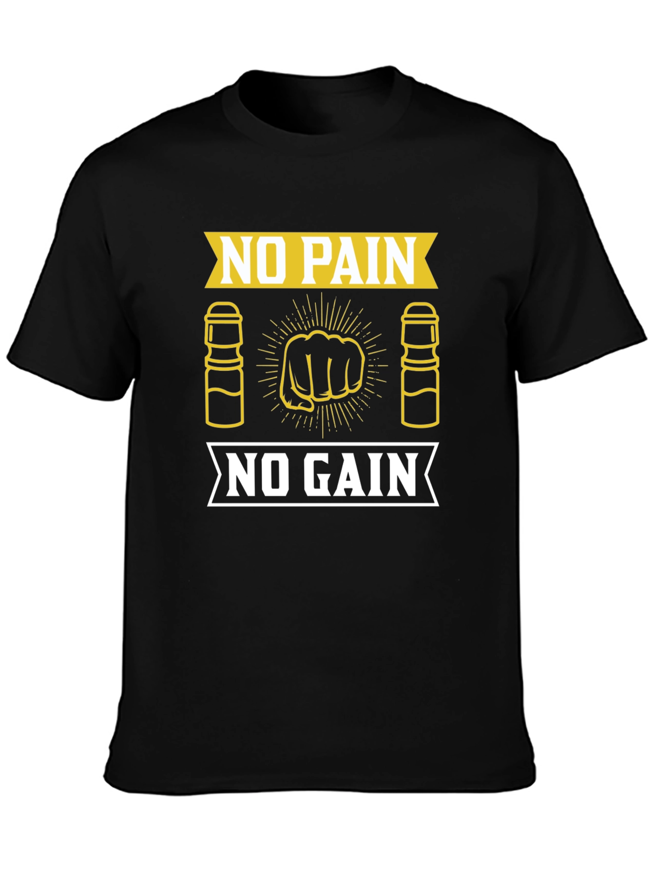 No Pain No Gain Gym Motivation T-Shirt