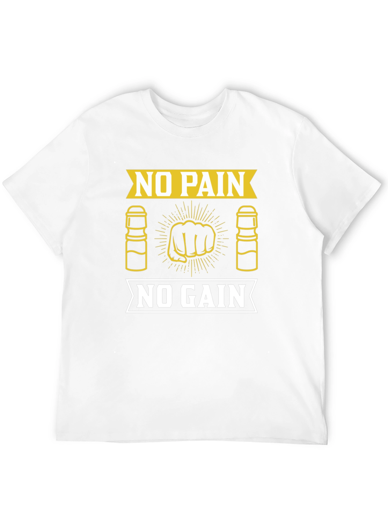 No Pain No Gain Gym Motivation T-Shirt