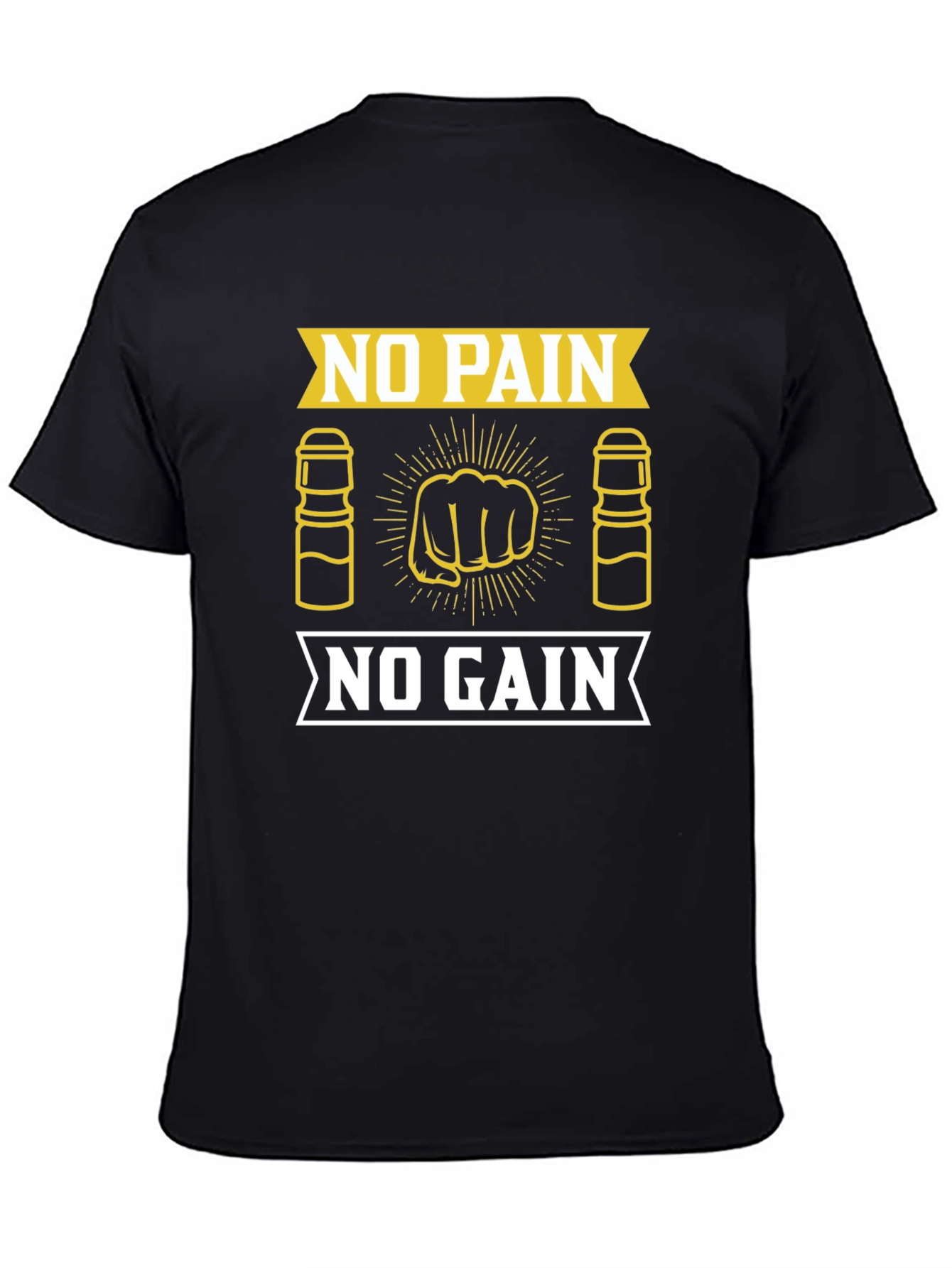 No Pain No Gain Gym Motivation T-Shirt
