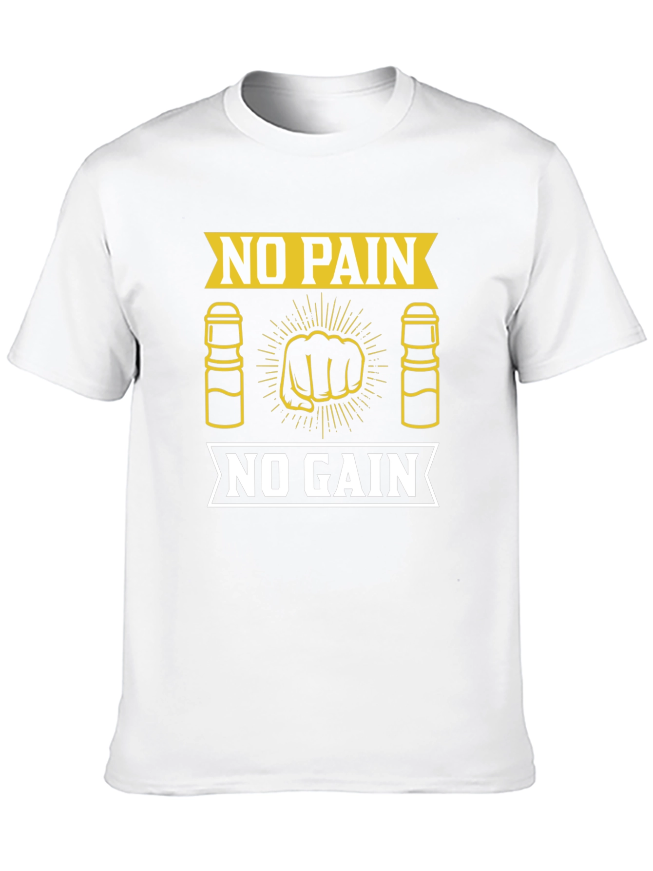 No Pain No Gain Gym Motivation T-Shirt