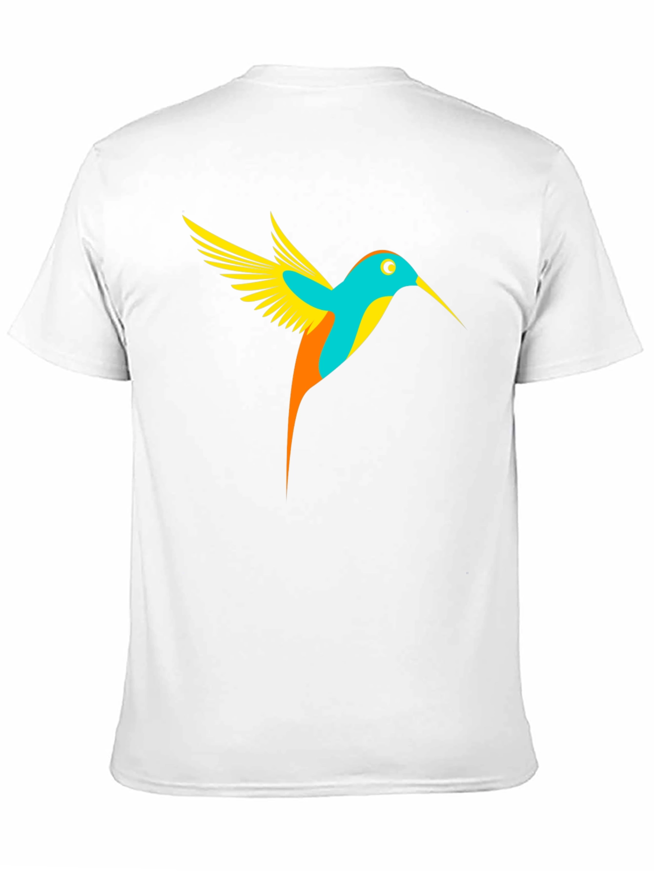 Hummingbird Graphic Tee - Black Casual T-Shirt