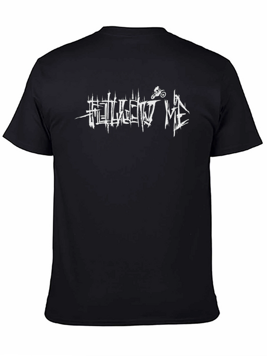 Follow Me Dirt Bike Black Graphic T-Shirt