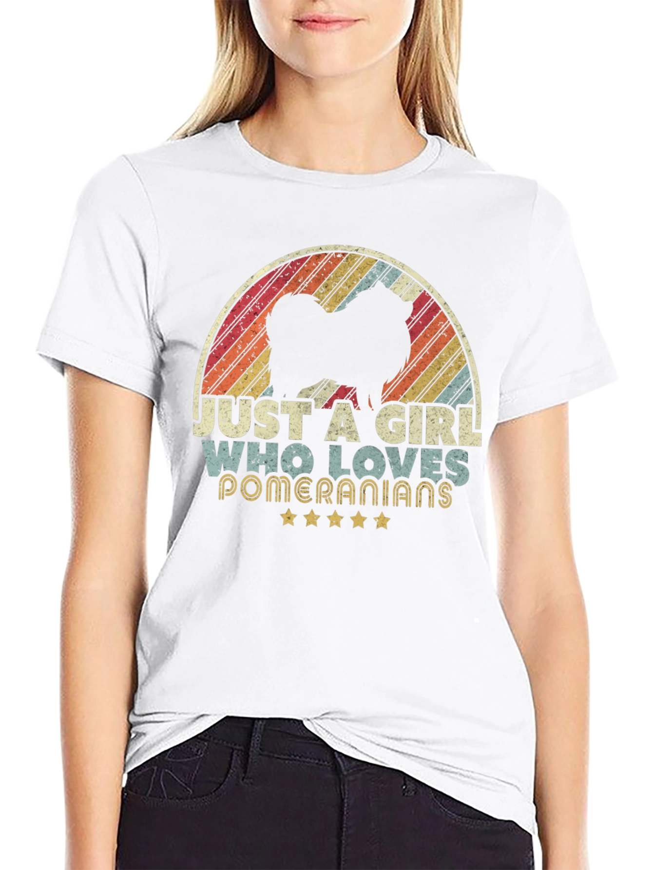 Pomeranian Lover Womens T-Shirt