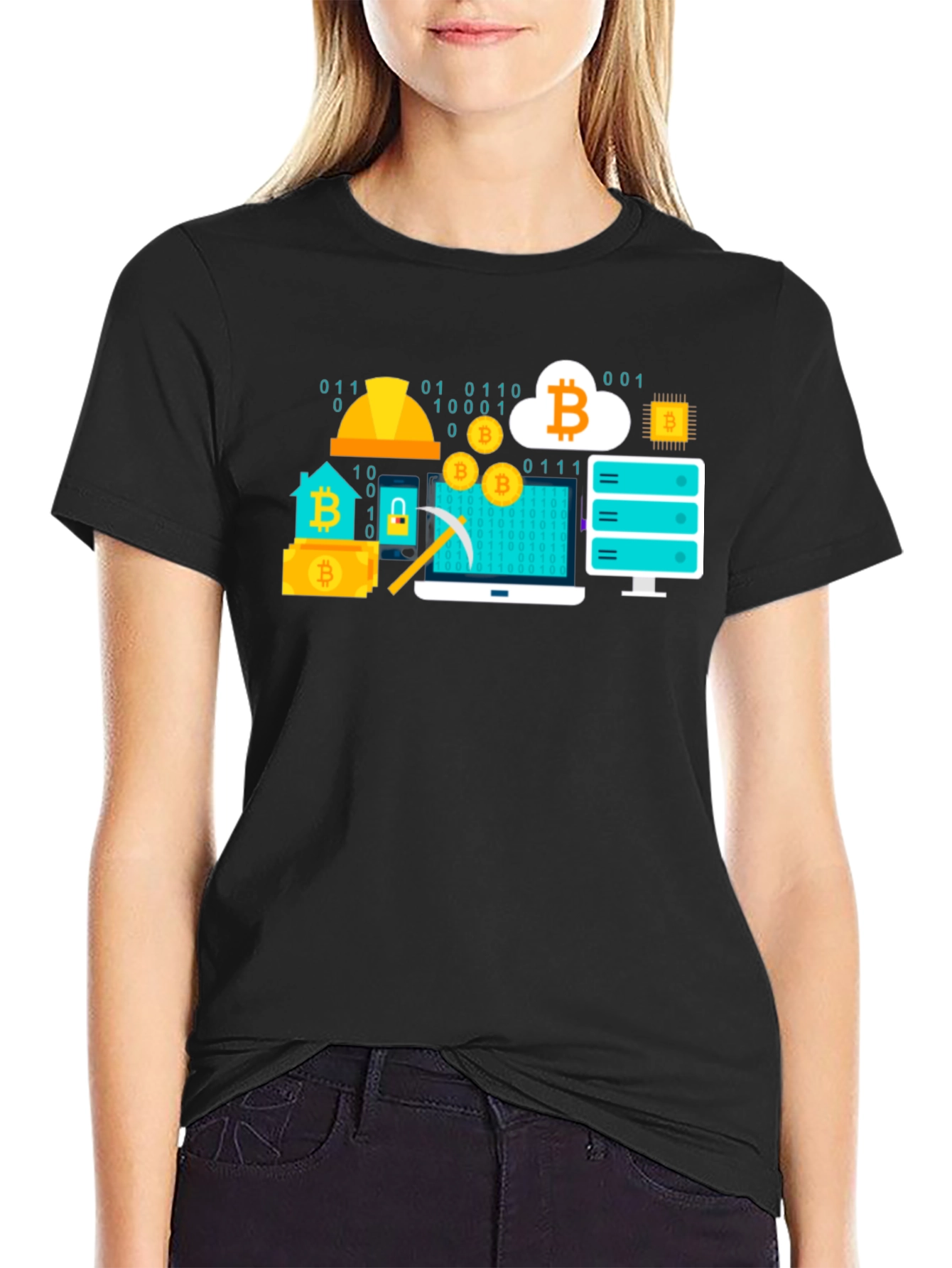 Bitcoin Crypto Mining Black T-Shirt