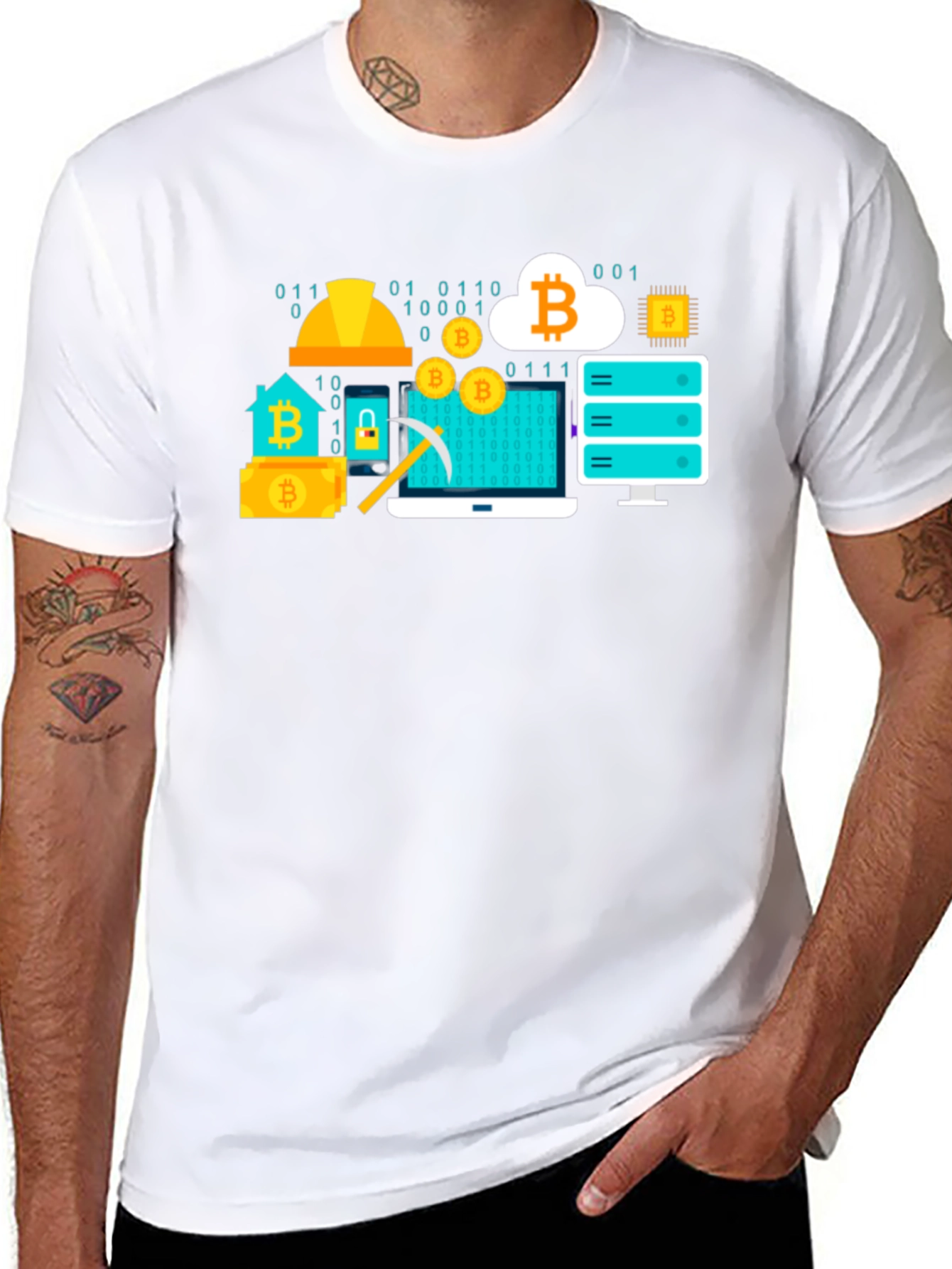 Bitcoin Crypto Mining Black T-Shirt
