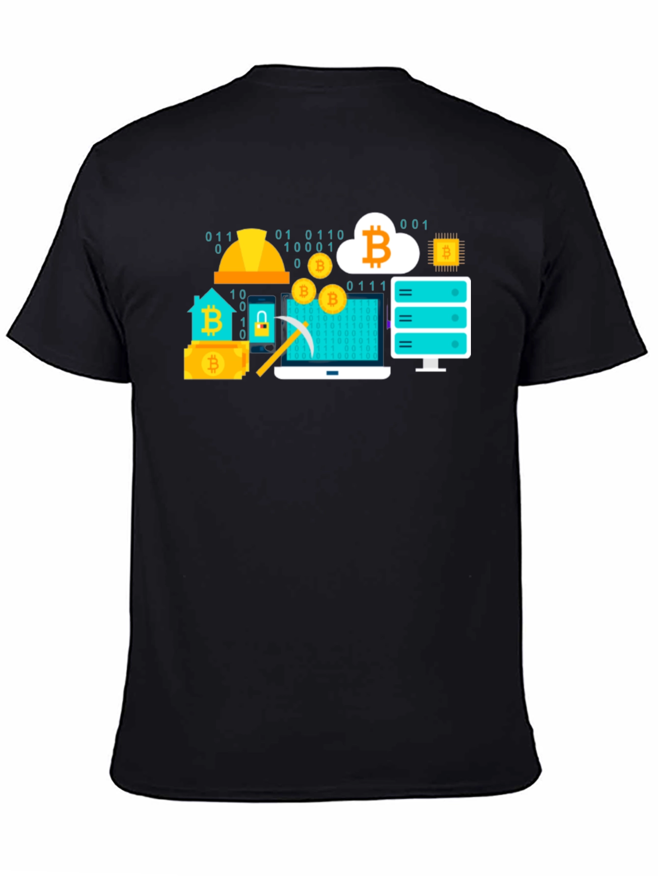 Bitcoin Crypto Mining Black T-Shirt