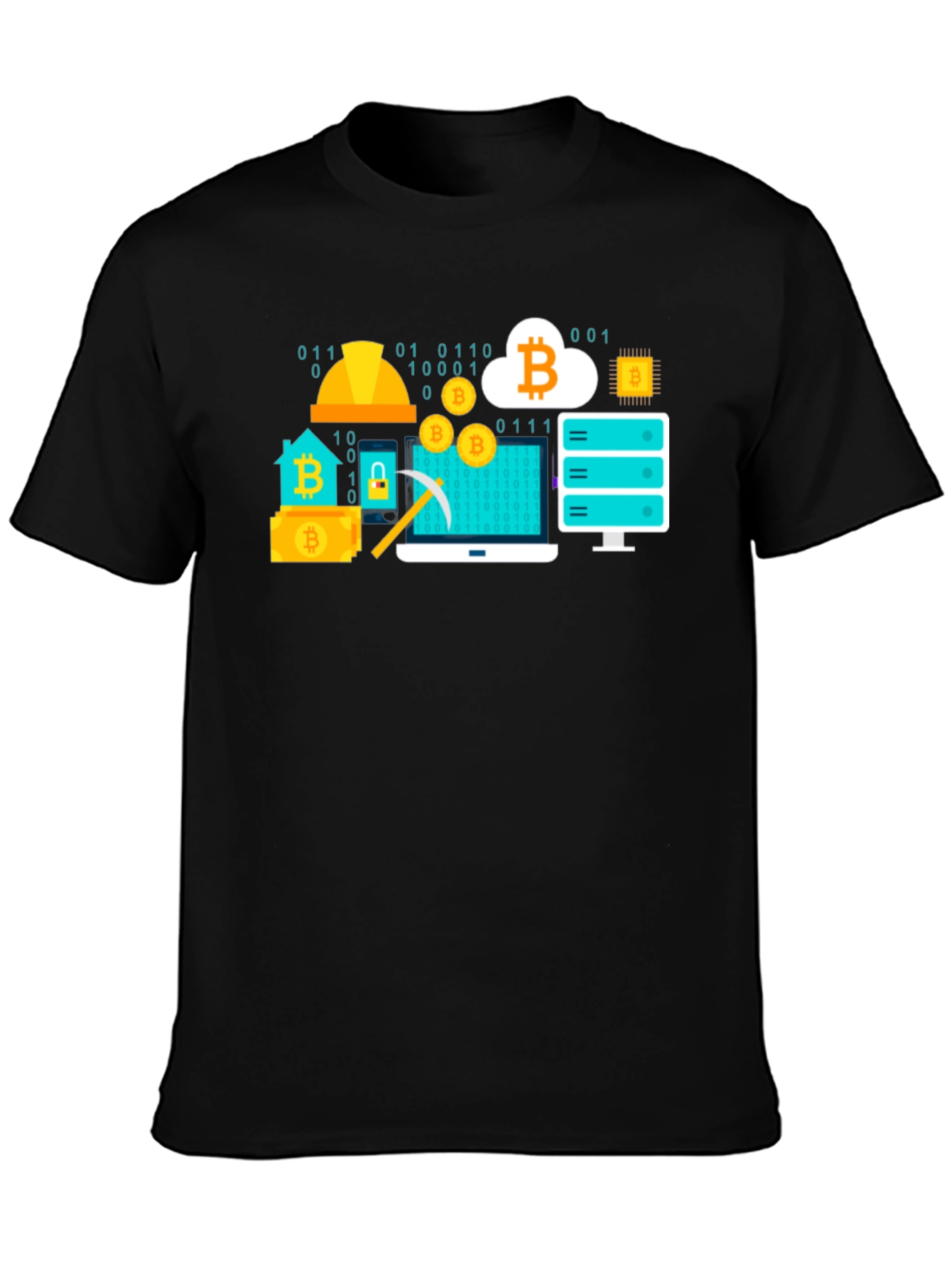 Bitcoin Crypto Mining Black T-Shirt