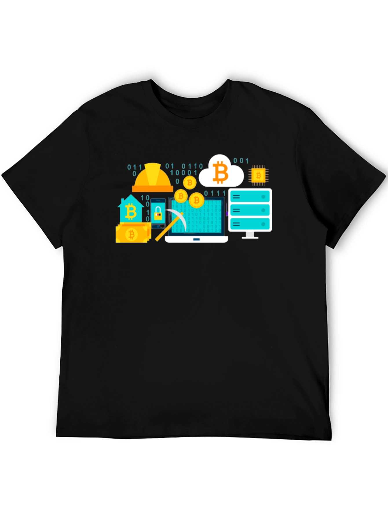 Bitcoin Crypto Mining Black T-Shirt