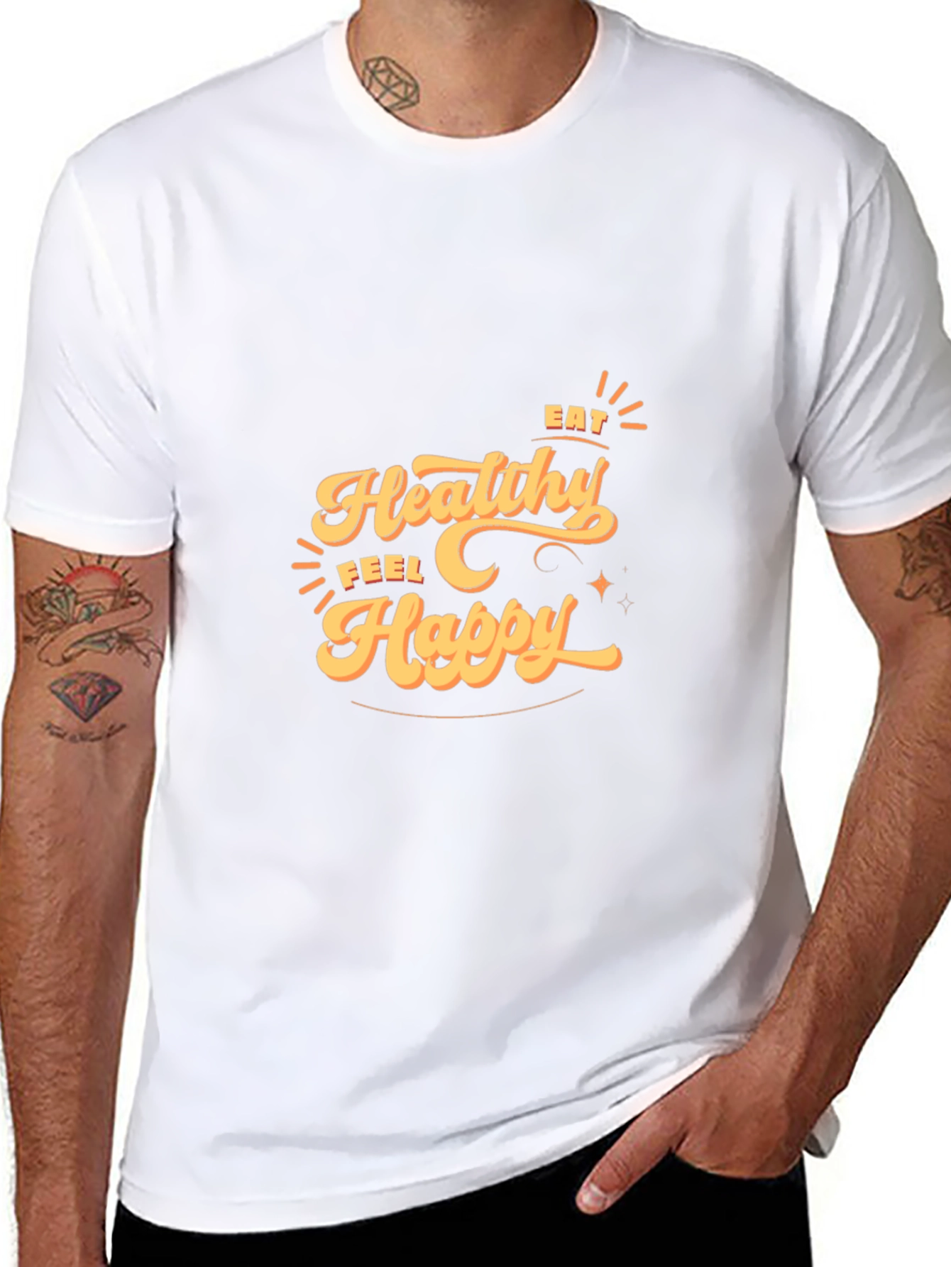 Eat Healthy Feel Happy T-Shirt