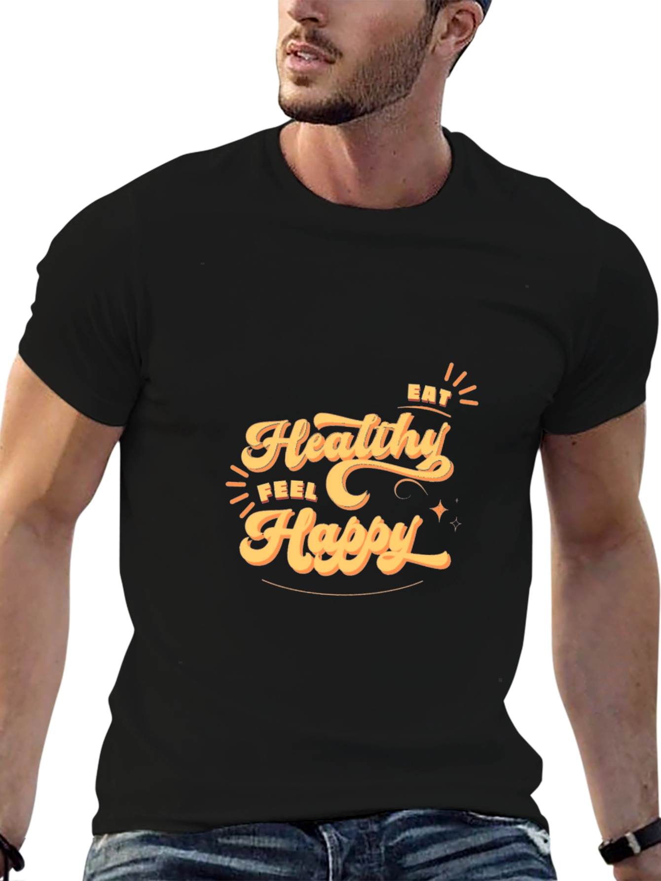 Eat Healthy Feel Happy T-Shirt