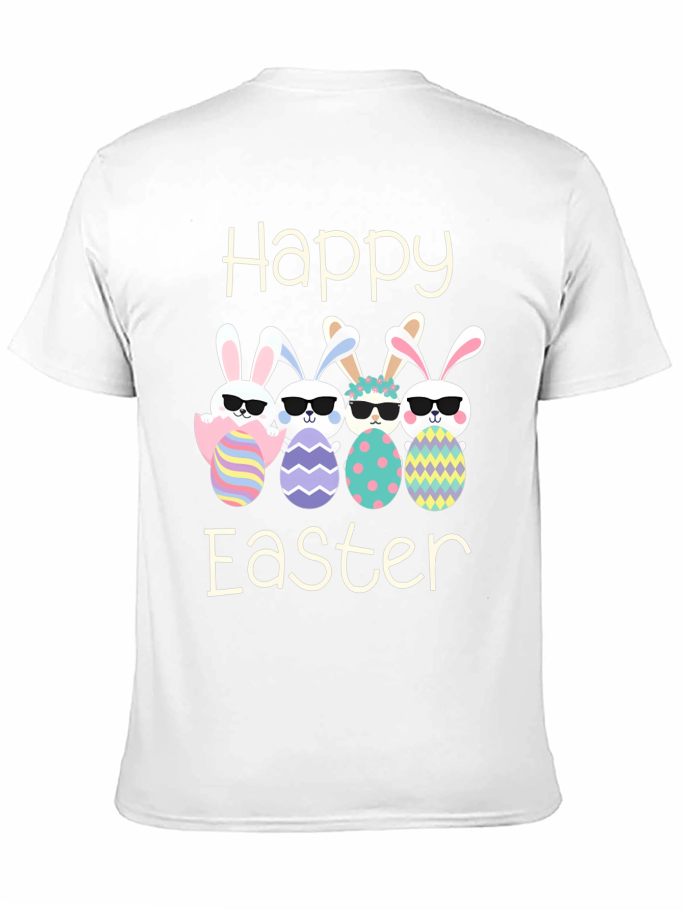 Happy Easter Bunnies with Sunglasses T-Shirt