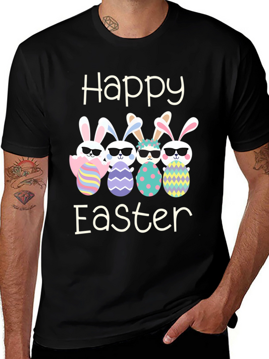 Happy Easter Bunnies with Sunglasses T-Shirt