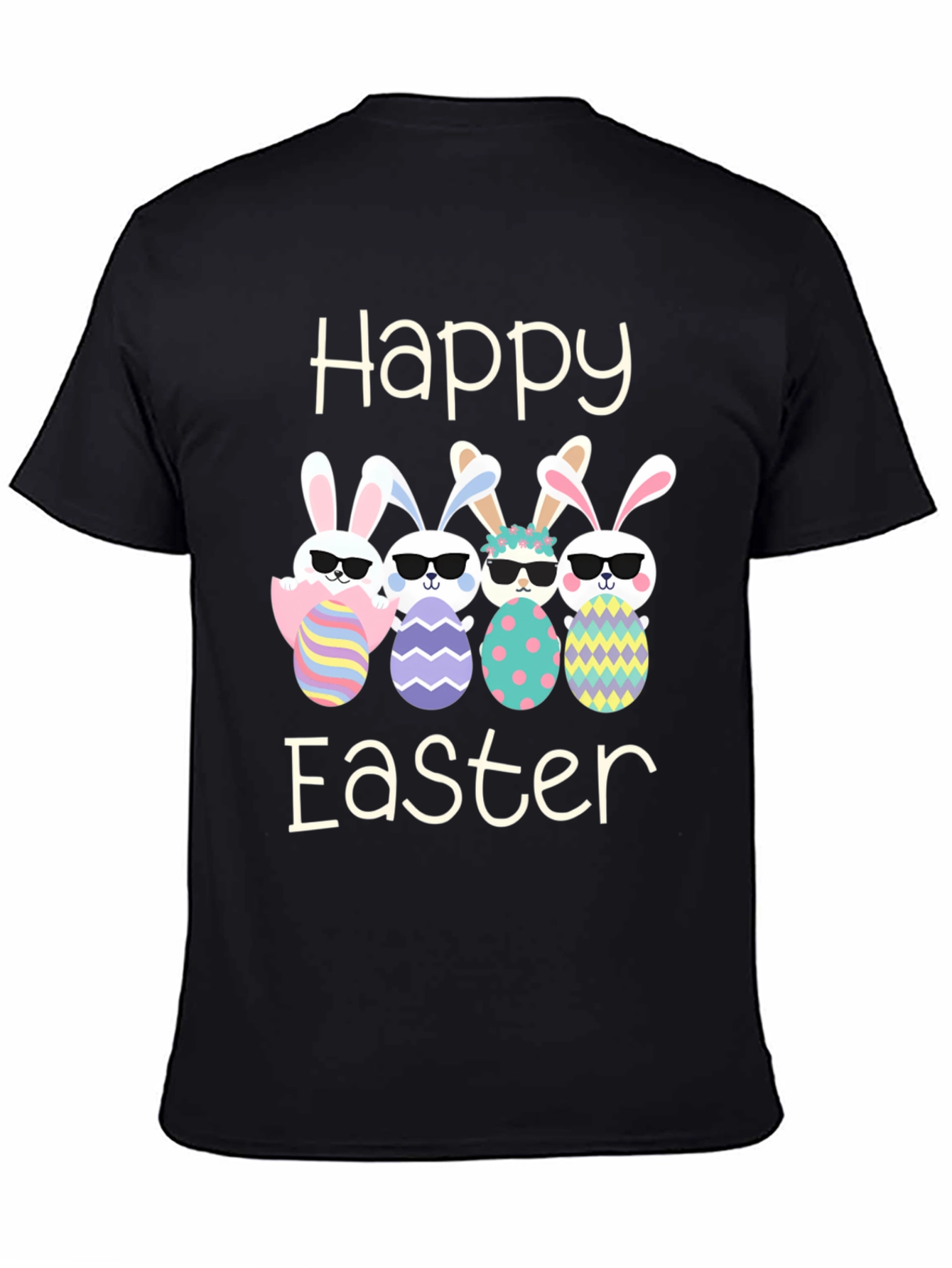 Happy Easter Bunnies with Sunglasses T-Shirt