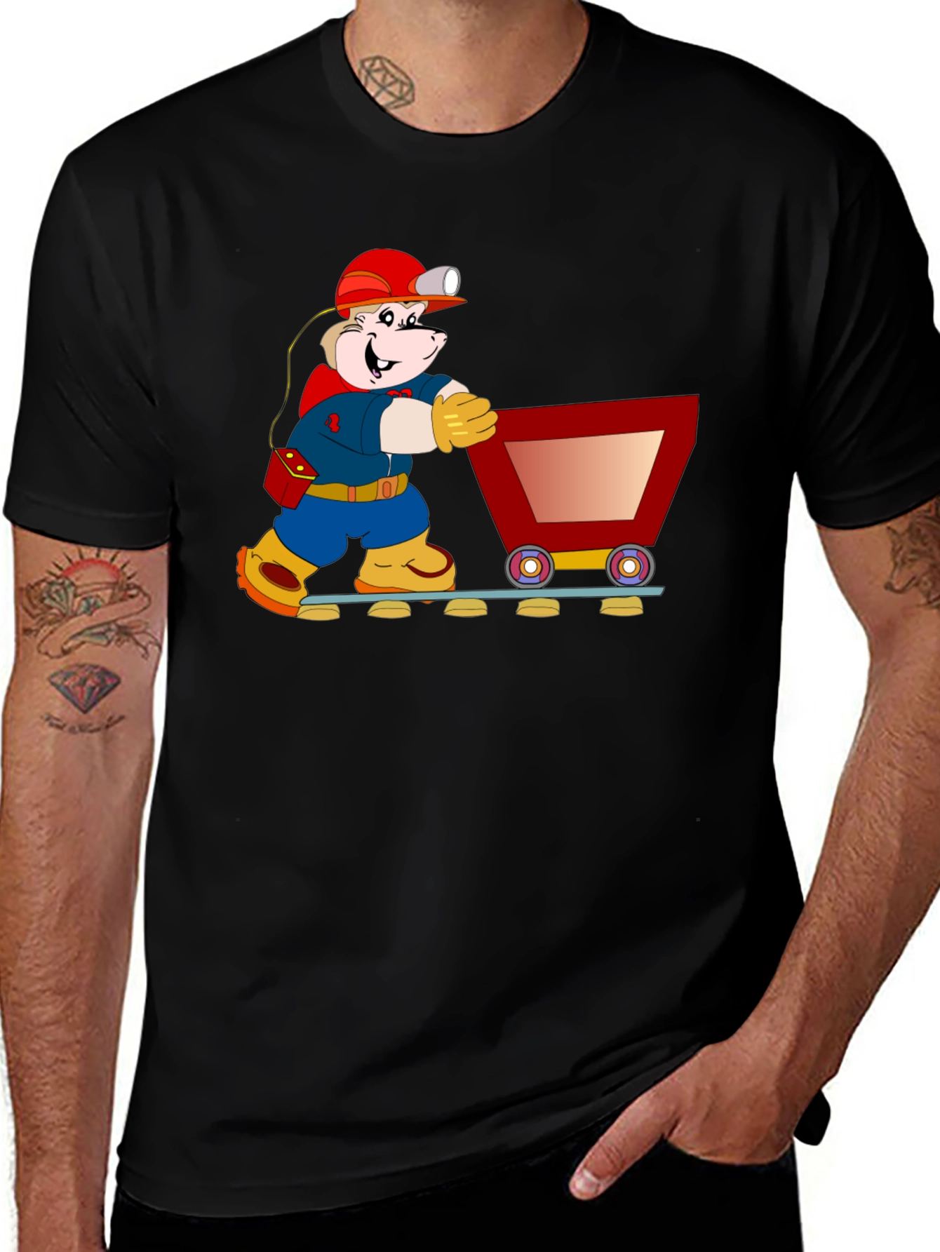 Cartoon Miner T-Shirt