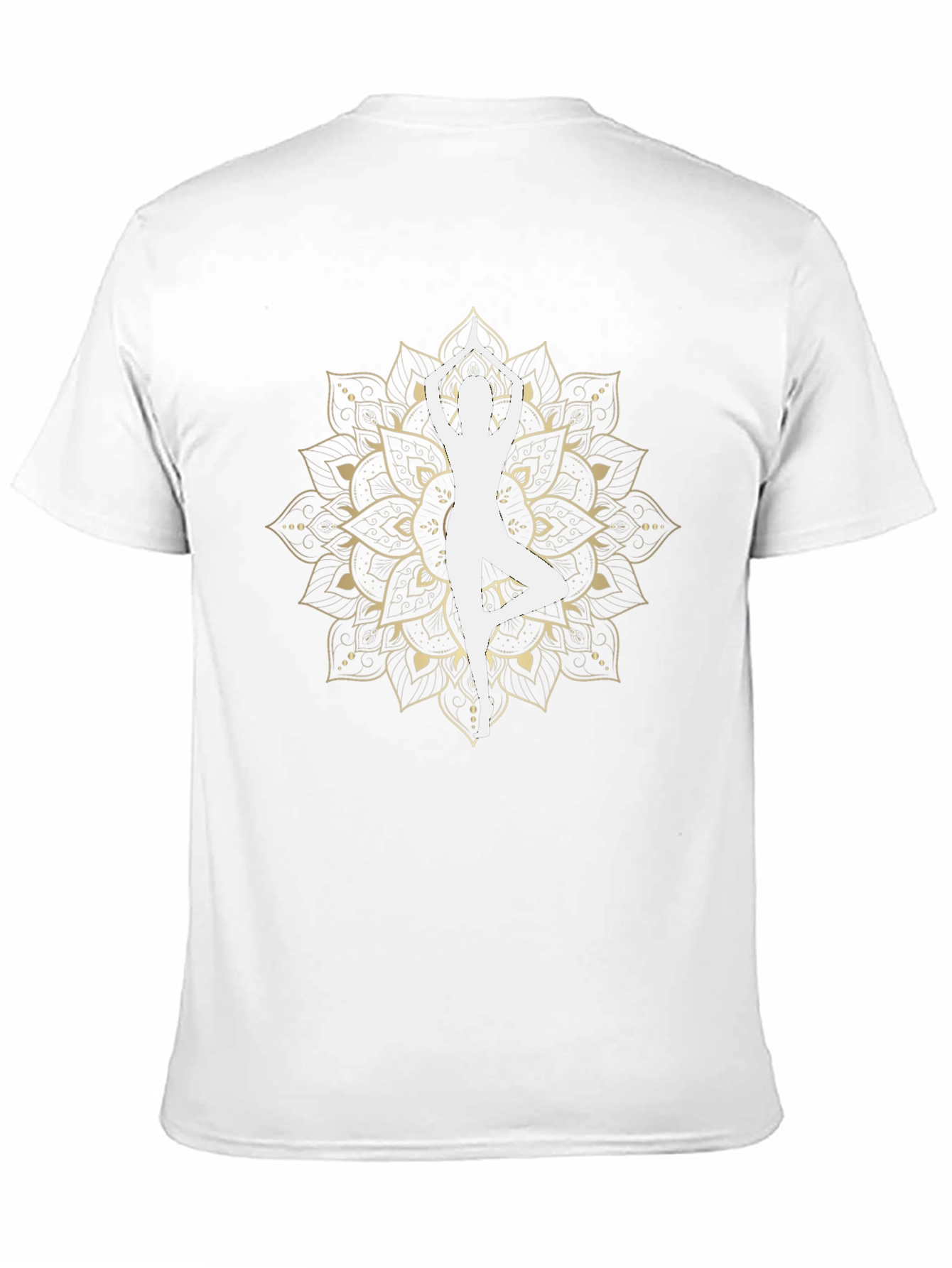Yoga Mandala Graphic T-Shirt - Black