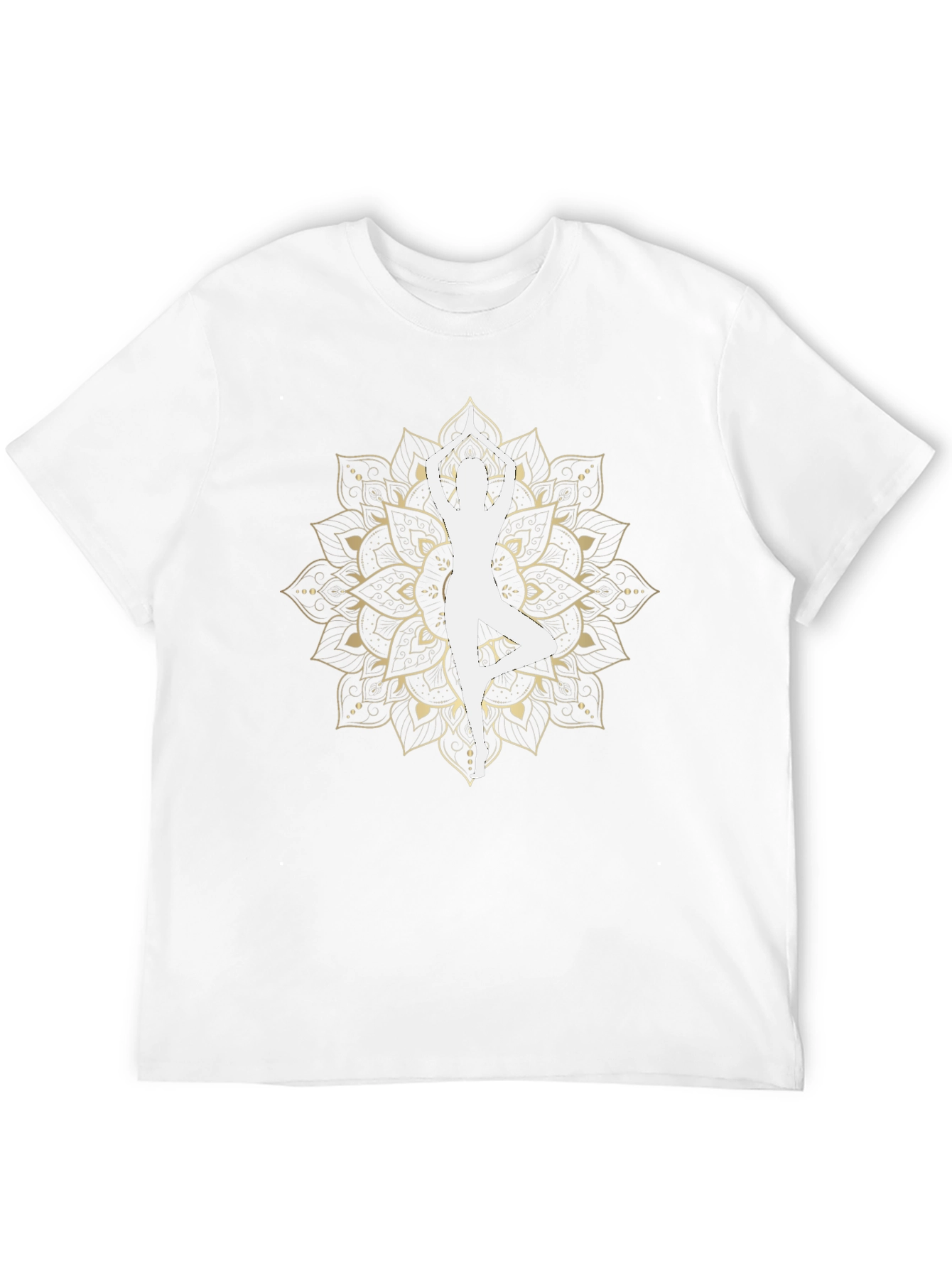 Yoga Mandala Graphic T-Shirt - Black