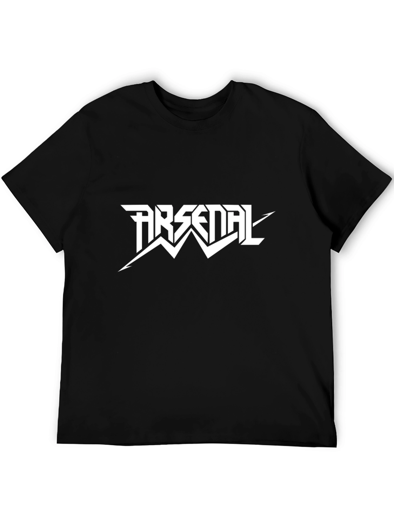 Arsenal Band Logo Black Graphic Tee