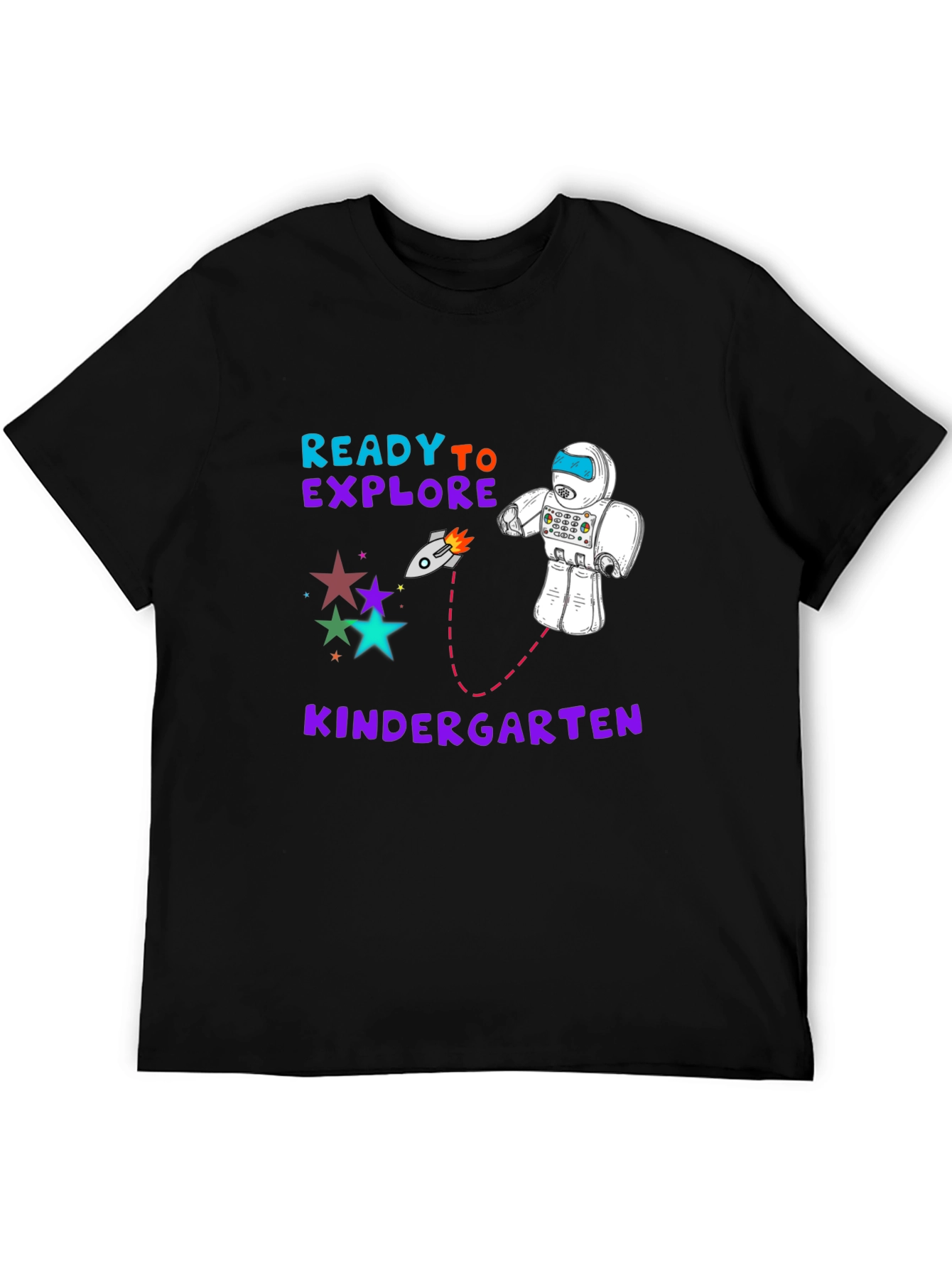 Ready to Explore Kindergarten T-Shirt Robot Stars