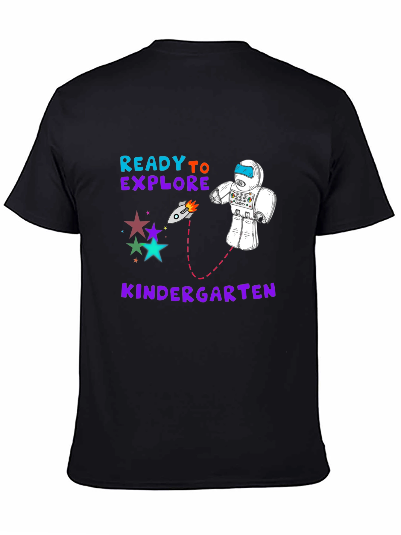 Ready to Explore Kindergarten T-Shirt Robot Stars