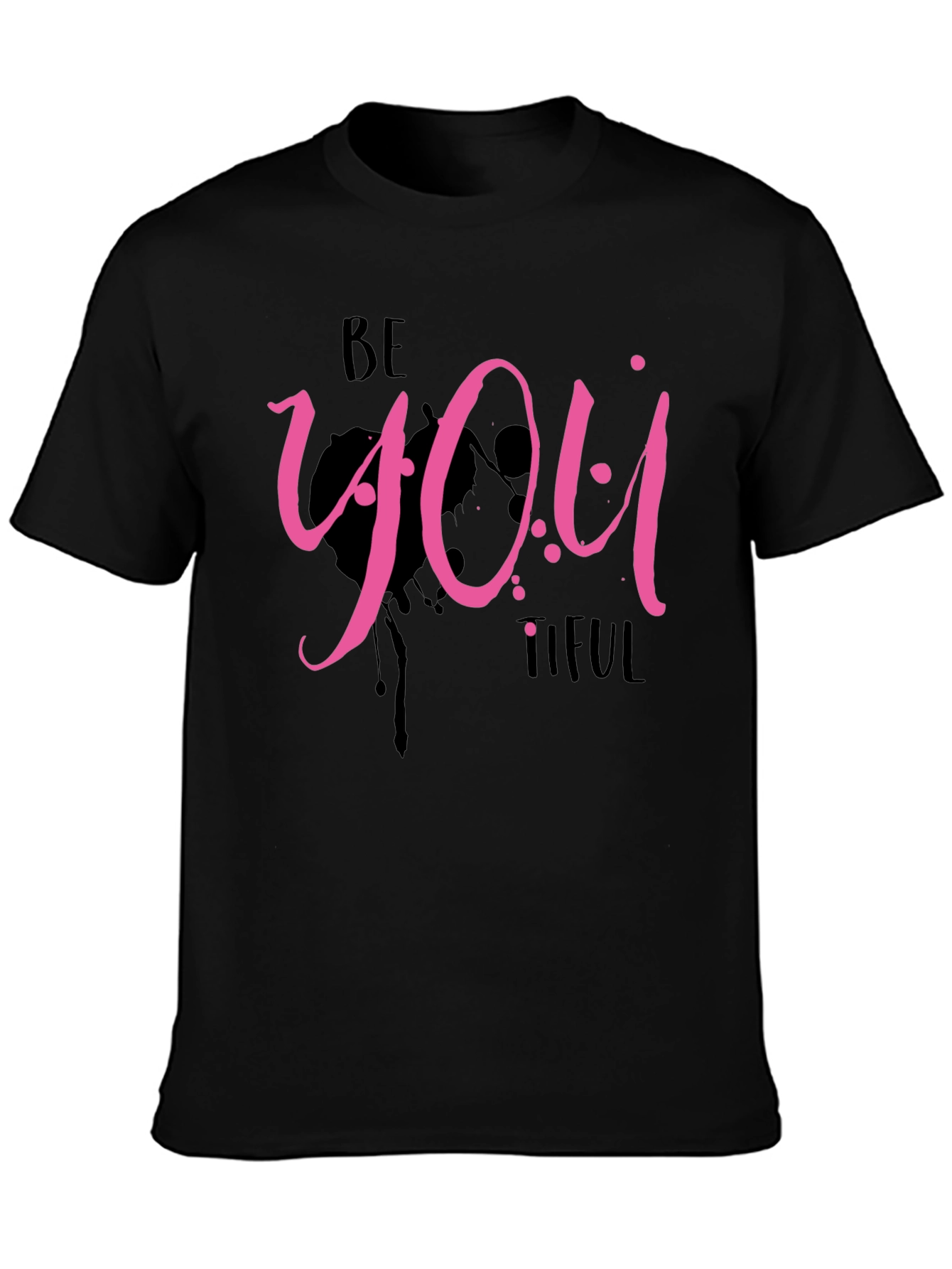 Be You Tiful Black Graphic Tee