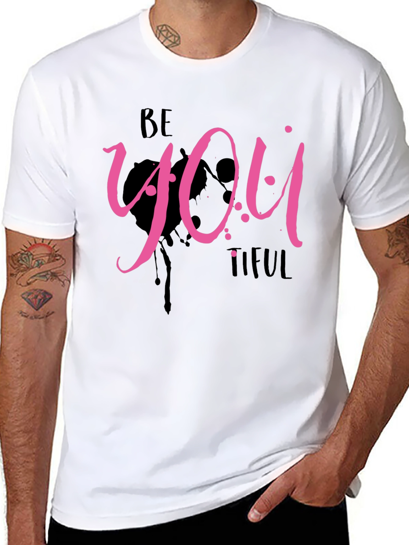 Be You Tiful Black Graphic Tee