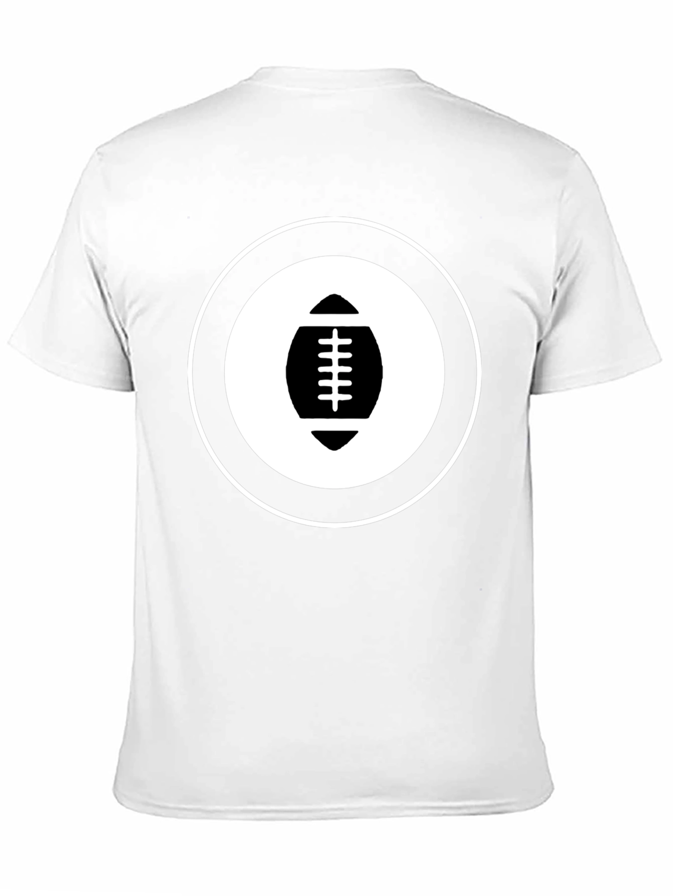 Football Graphic Tee - Black Cotton Casual Shirt