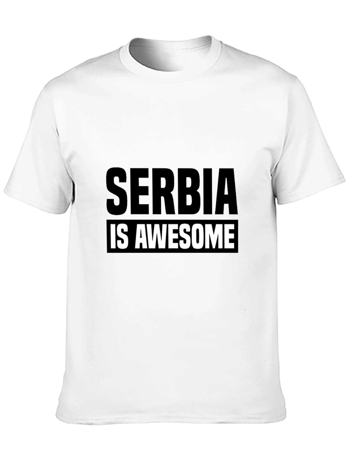 Serbia is Awesome T-Shirt - Black Graphic Tee