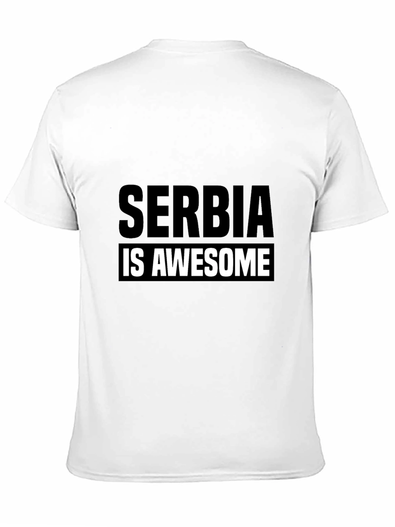Serbia is Awesome T-Shirt - Black Graphic Tee