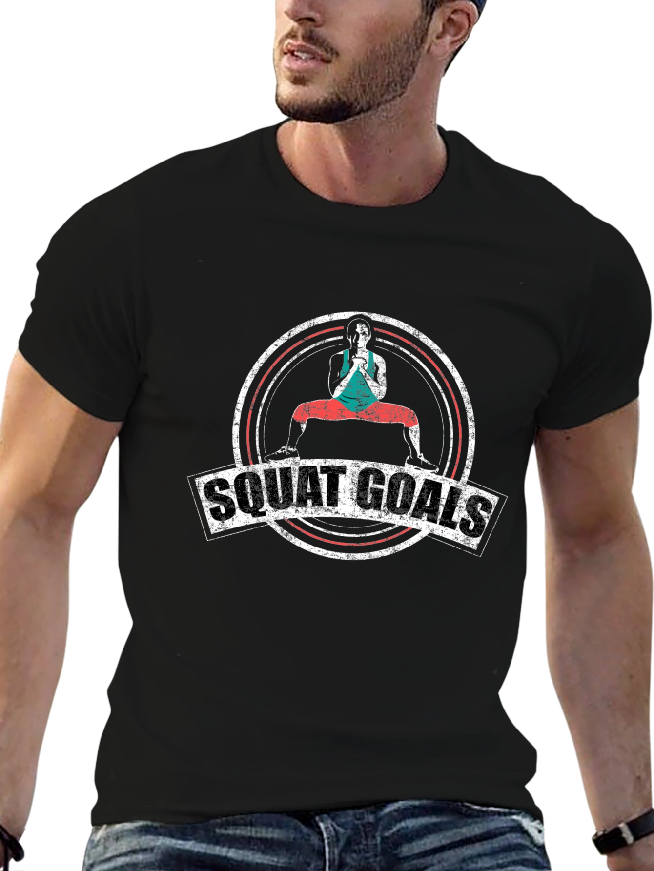 Squat Goals Graphic Tee - Fitness Apparel